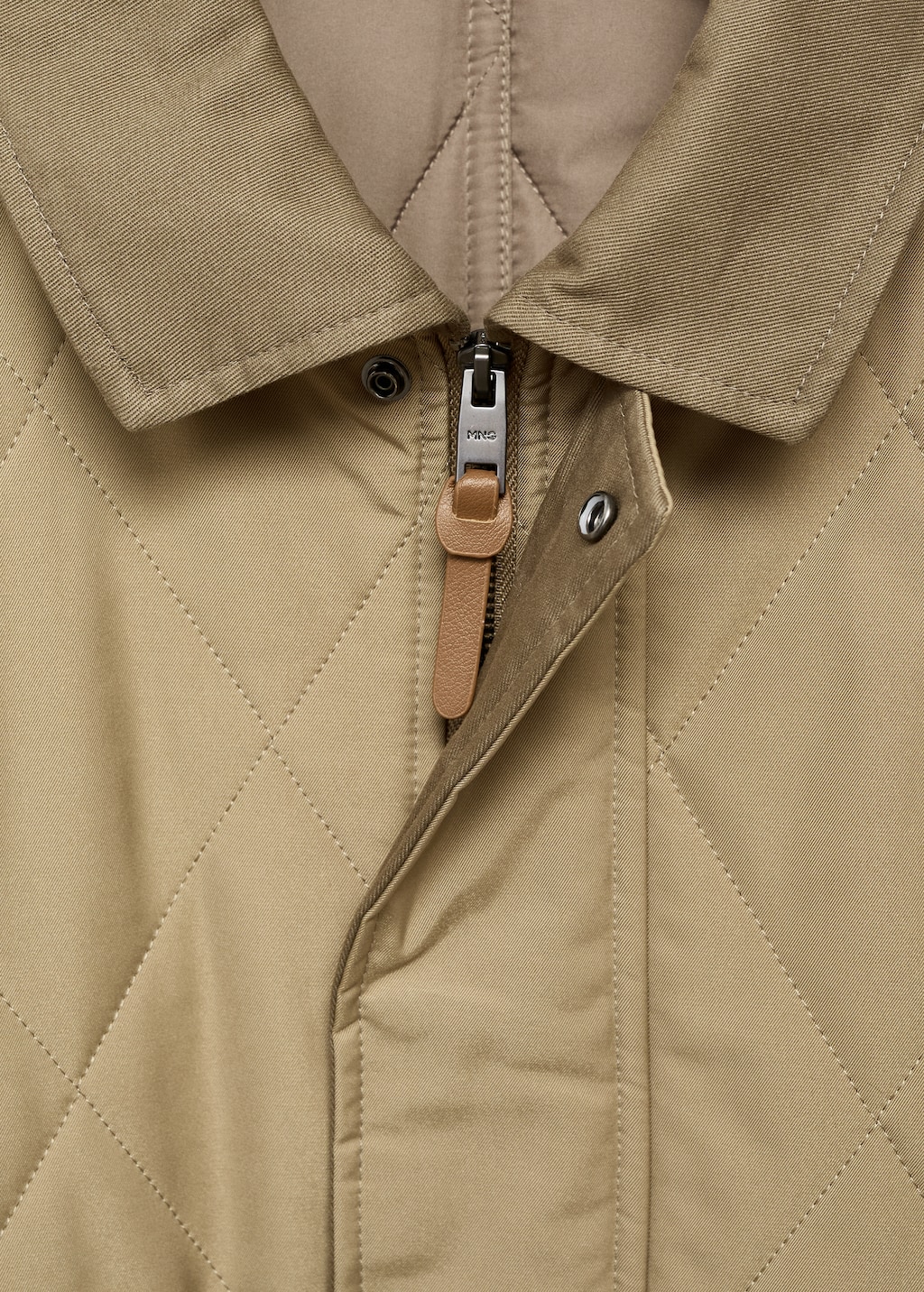 Quilted water repellent jacket