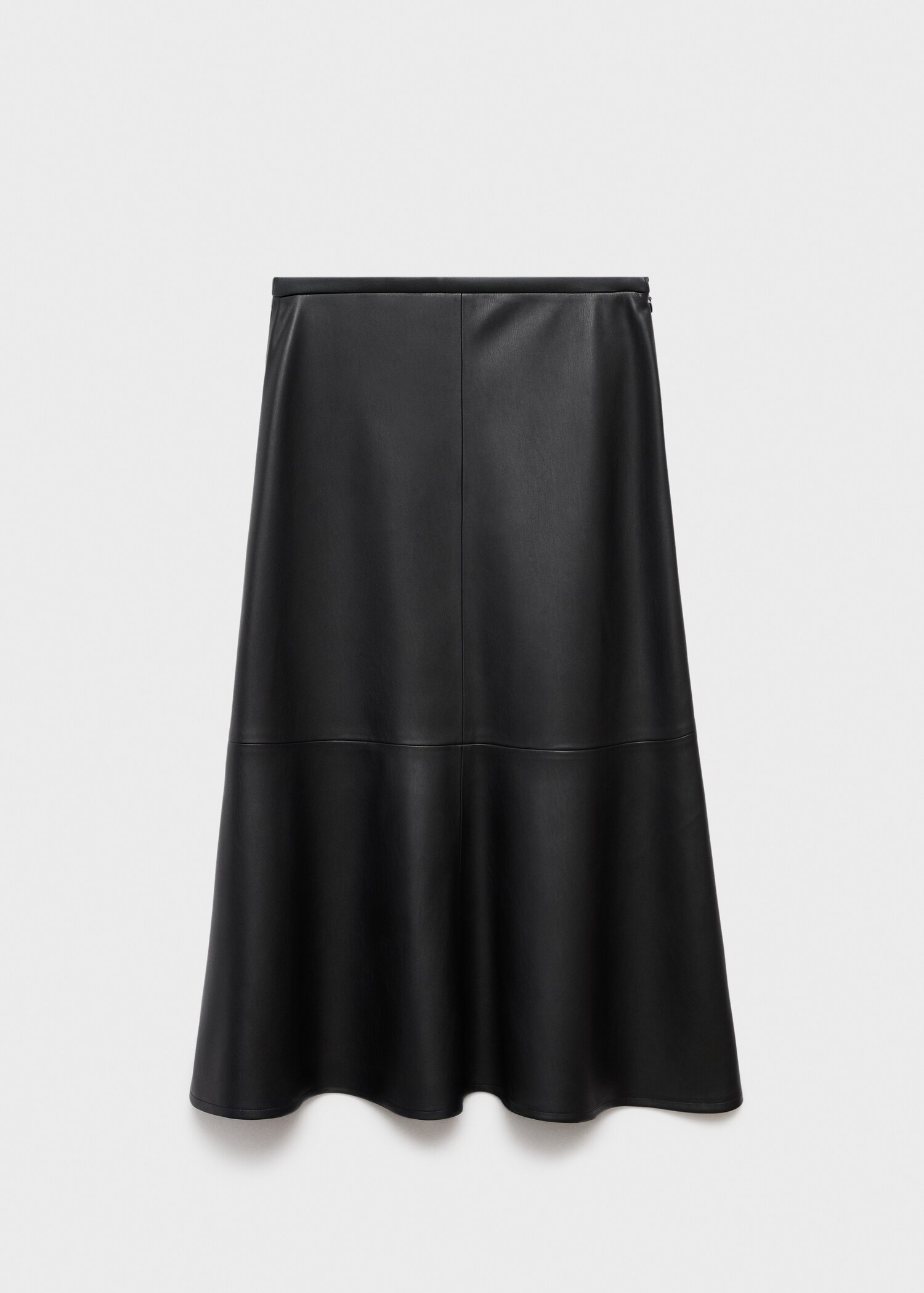 Leather-effect midi-skirt - Article without model
