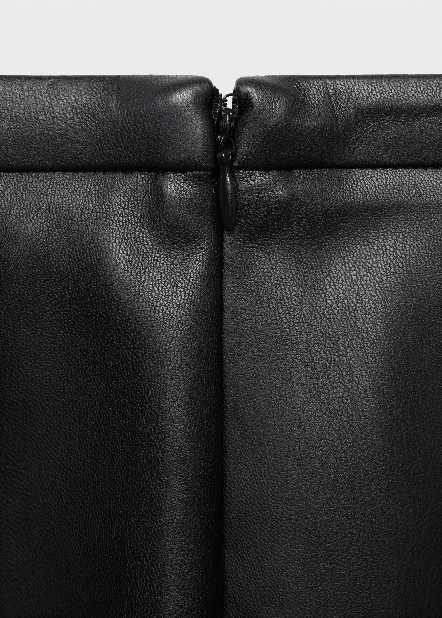 Leather-effect midi-skirt - Details of the article 0