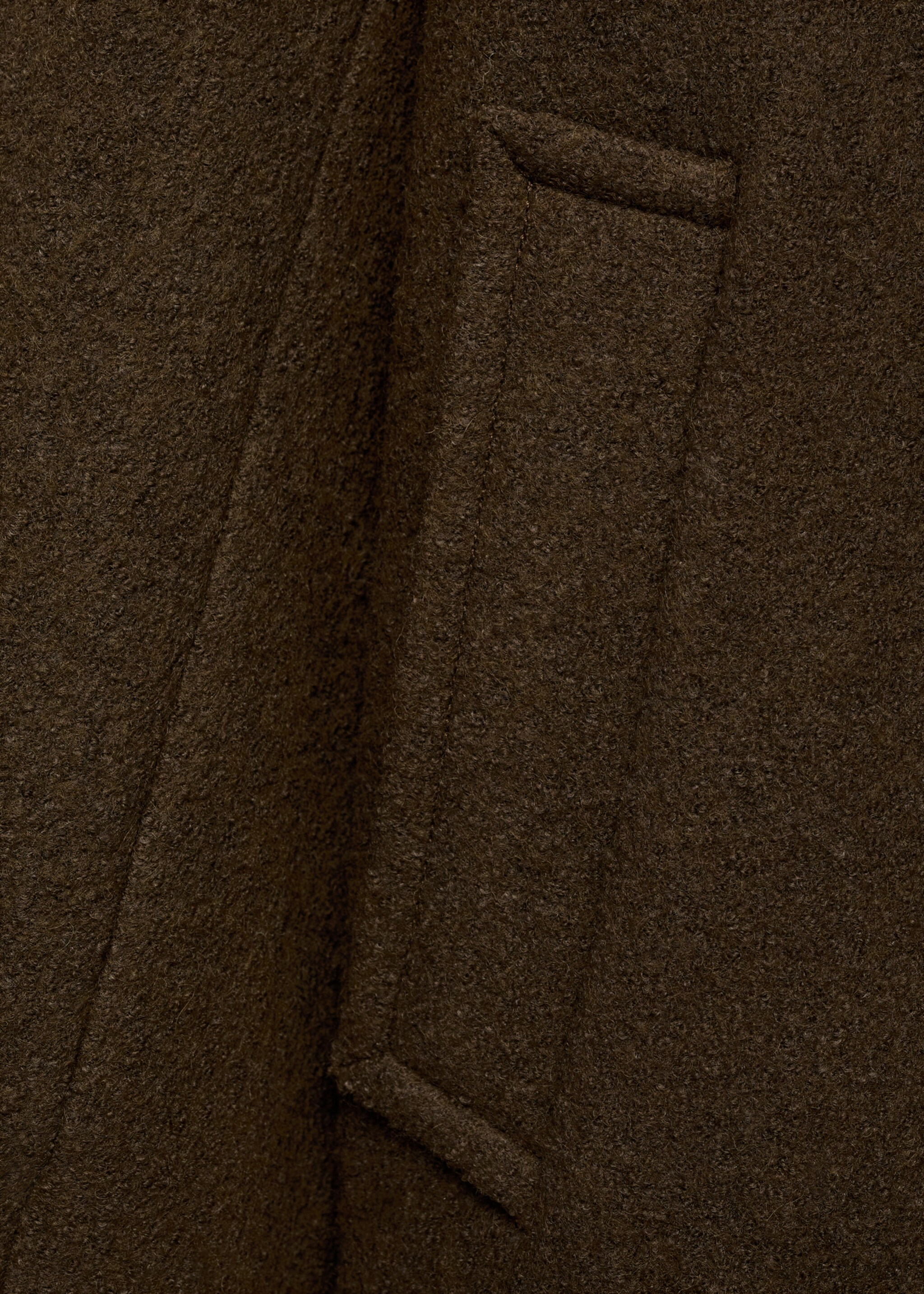 معطف صوف أوفرسايز بطيّات كبيرة - تفاصيل المنتج 0, أسمر ضارب إلى الصفرة. Ref: 17056724-00.