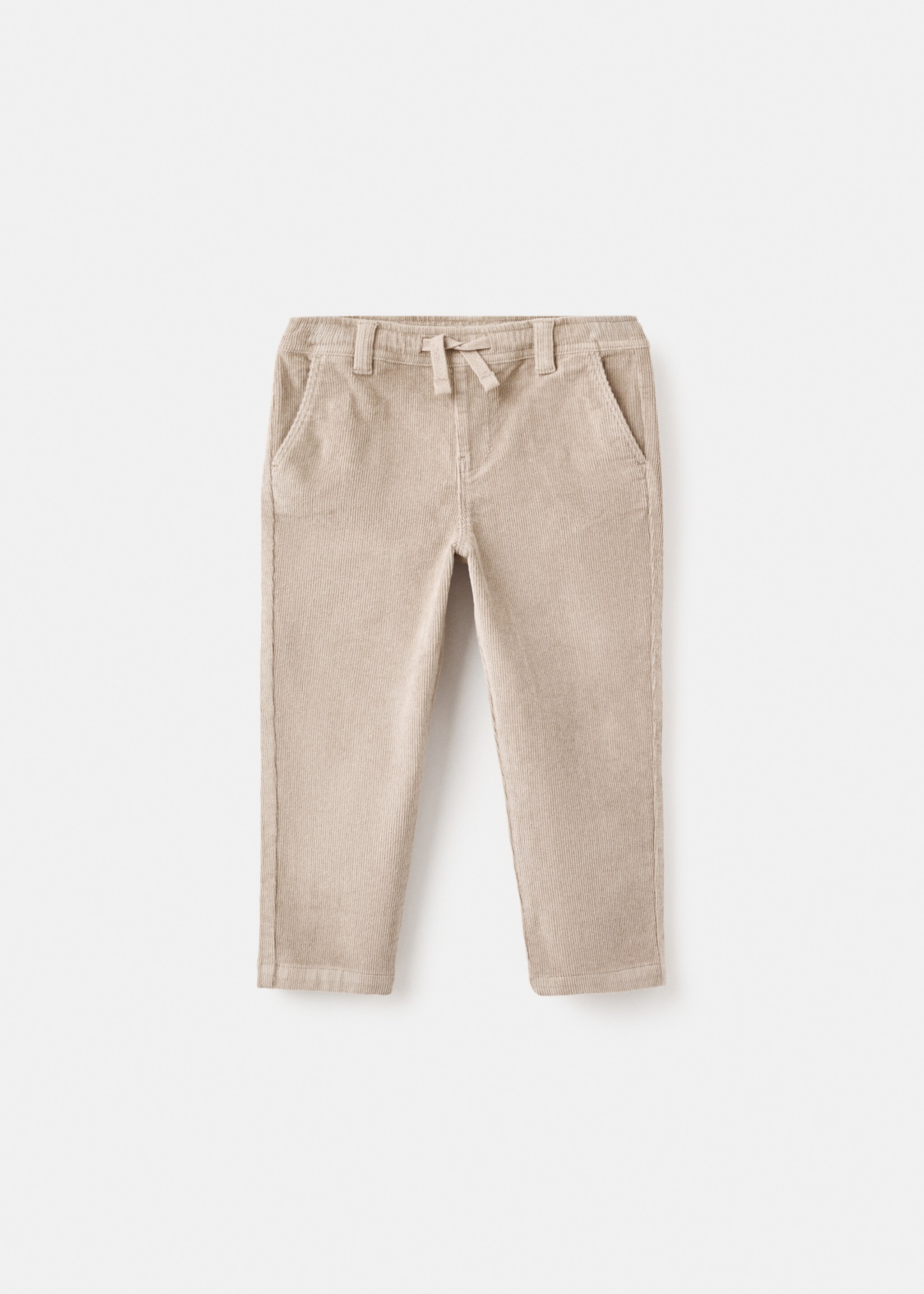 Cotton corduroy trousers - Article without model, Sand. Ref: 17056726-00.