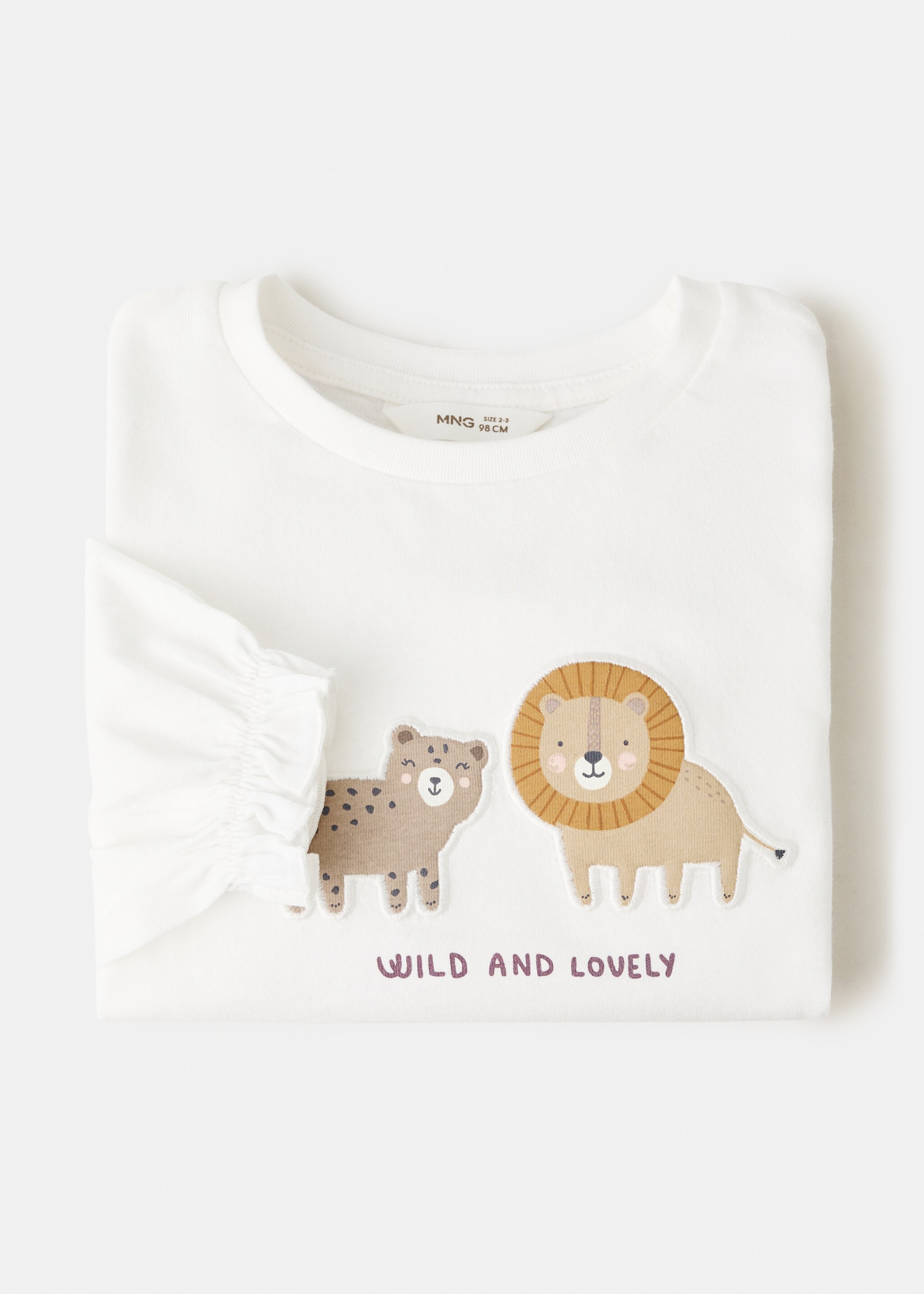 T-shirt lion - Detail des Artikels 8, Cremeweiß. Ref: 17056727-00.