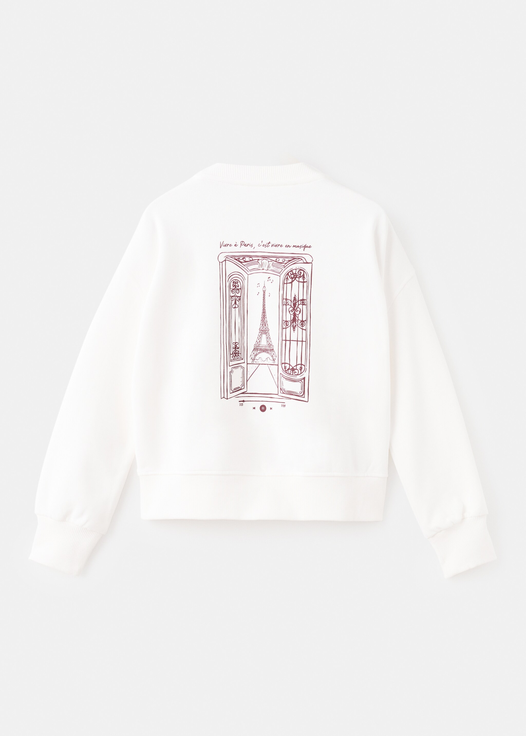 Sweatshirt vivre - Reverse of the article, Off White. Ref: 17056728-00.