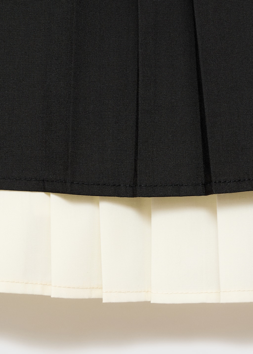 Pleated combined top