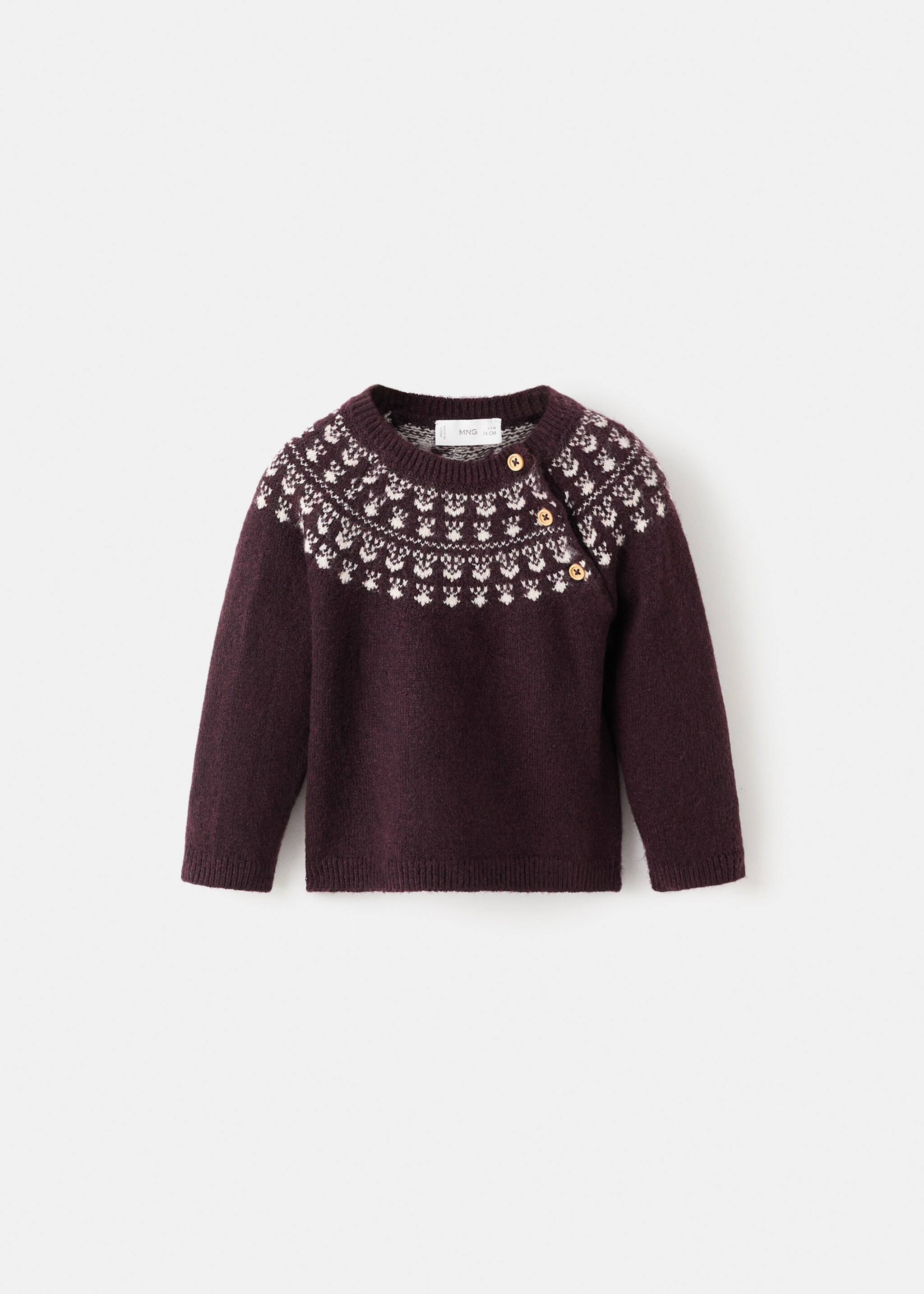 Sweater forestj - Article without model, Burgundy. Ref: 17056736-00.