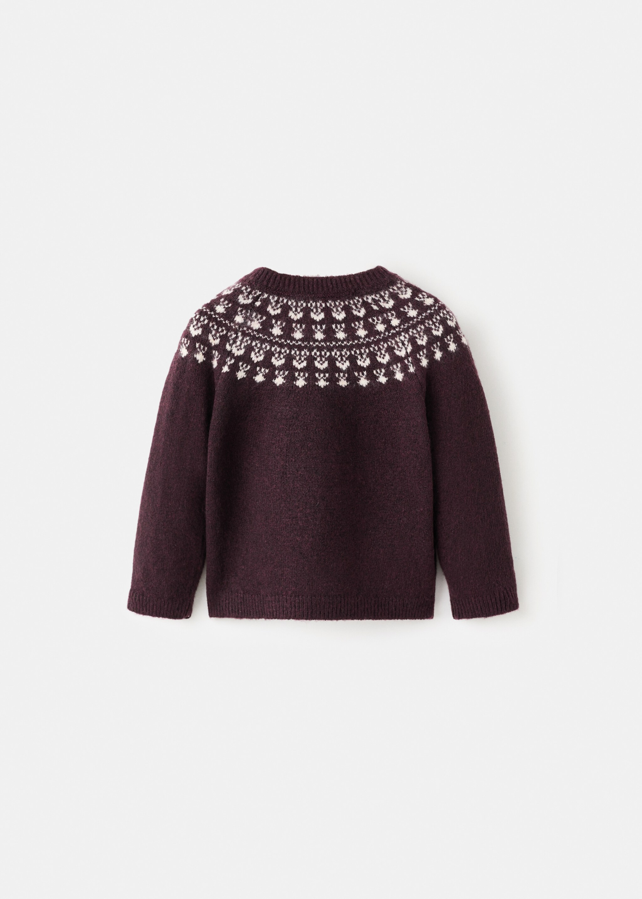 Sweater forestj - Reverse of the article, Burgundy. Ref: 17056736-00.