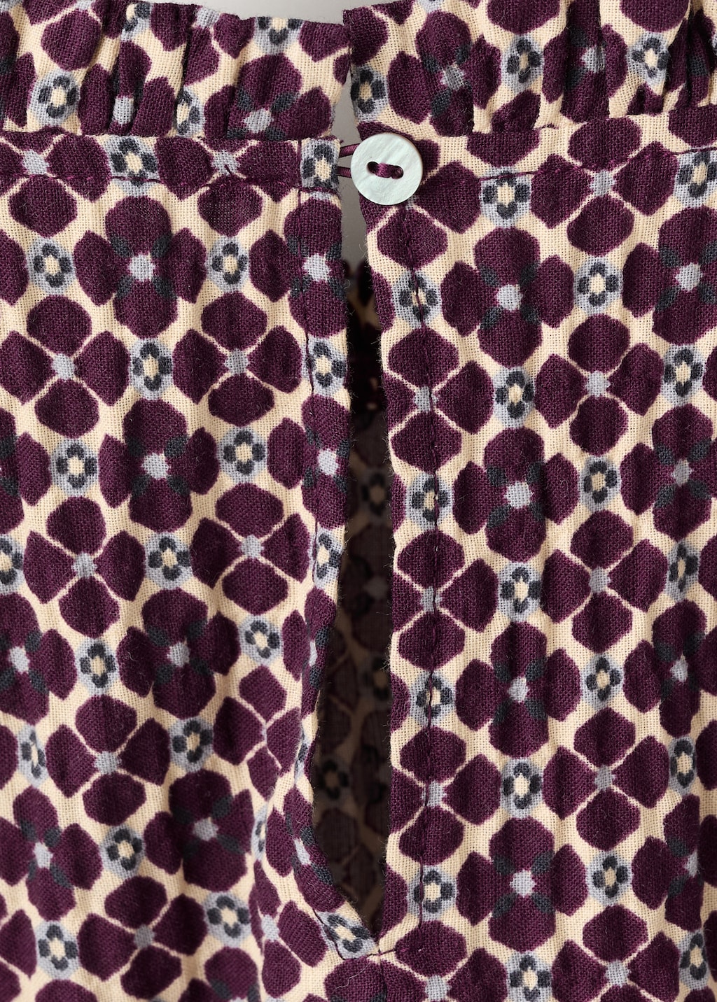 Floral cotton blouse