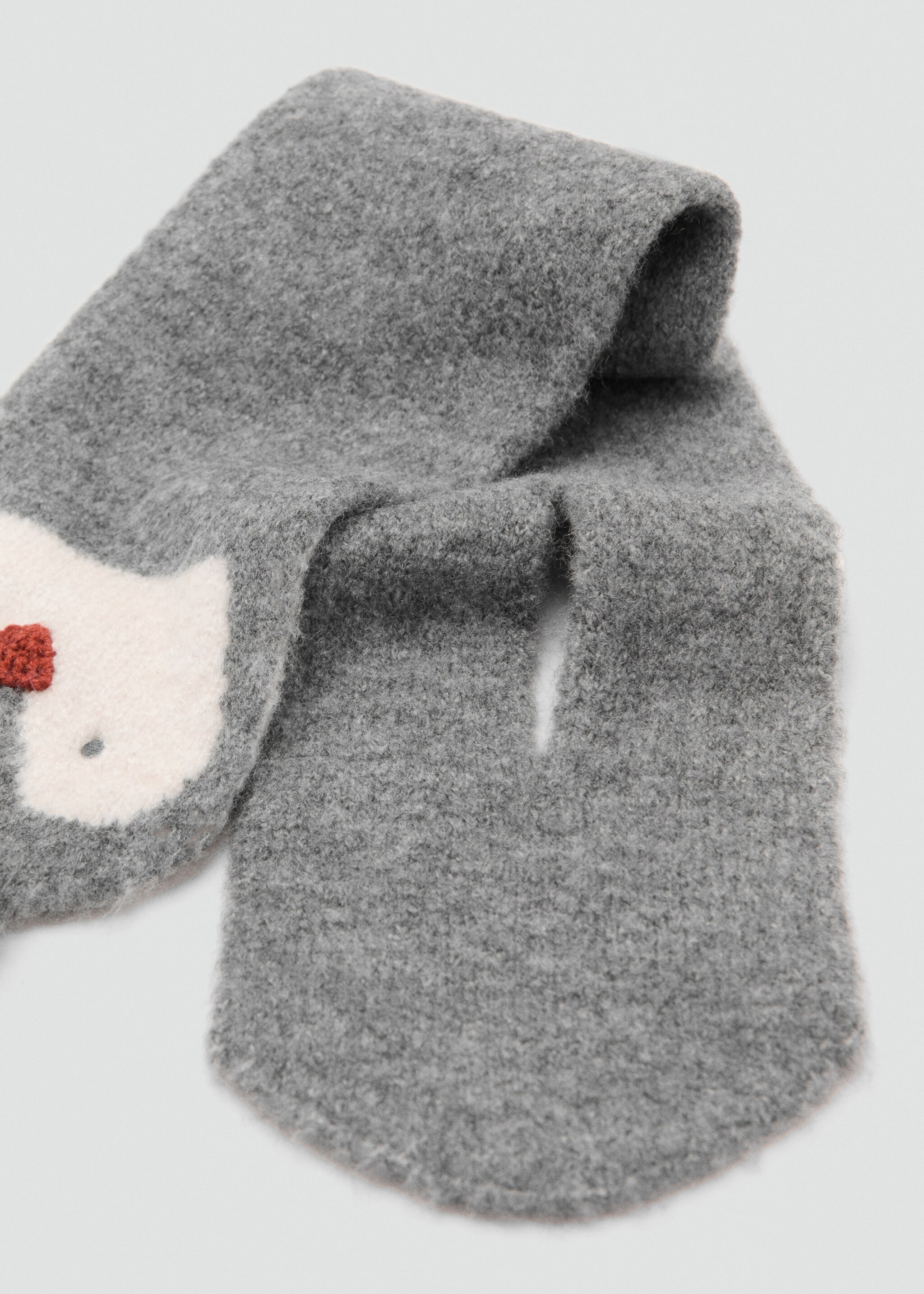 Pinguin-Strickschal - Detail des Artikels 1, Grau. Ref: 17056741-00.
