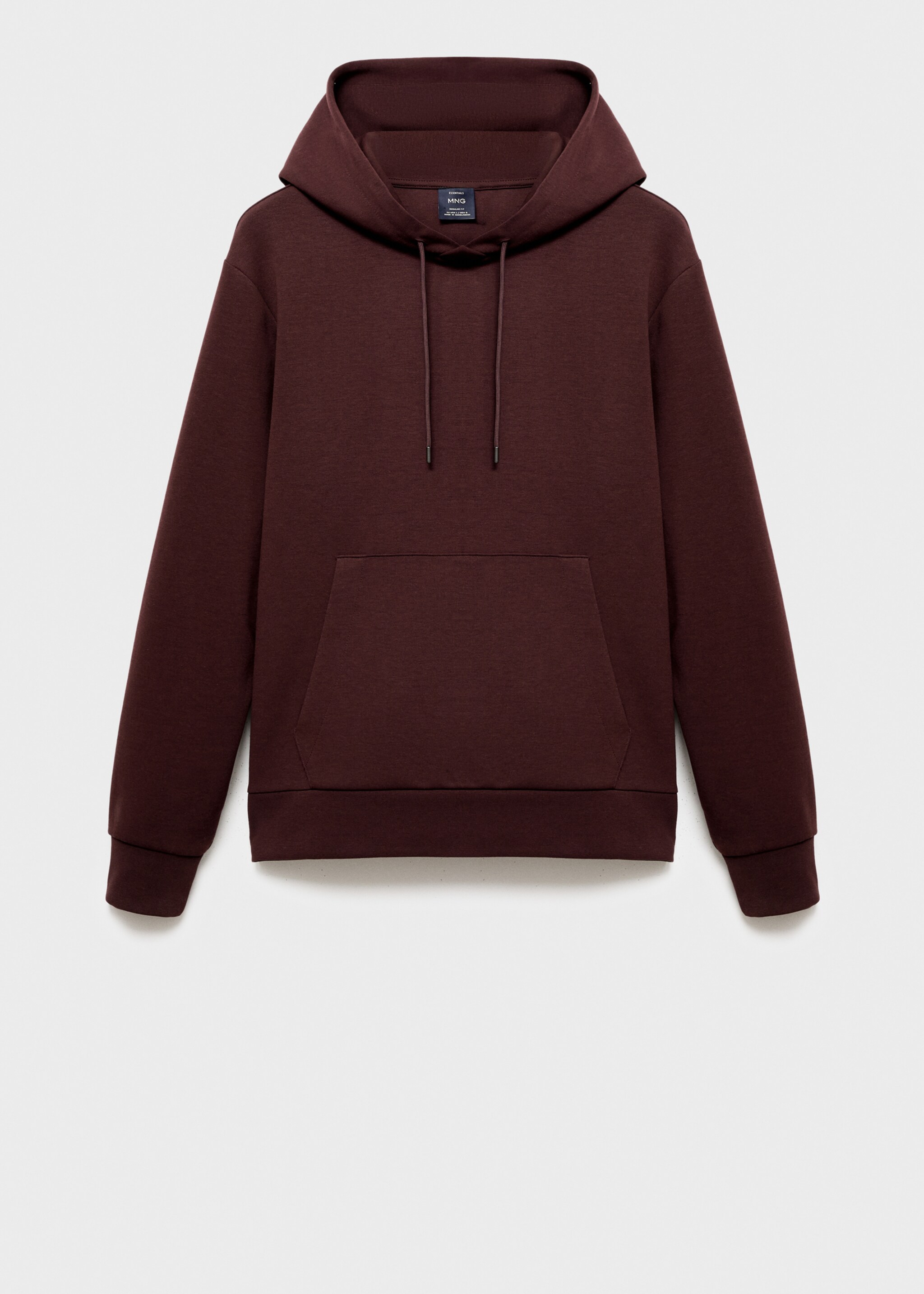 Regular-fit hoodie - Article without model, Wine. Ref: 17056742-00.