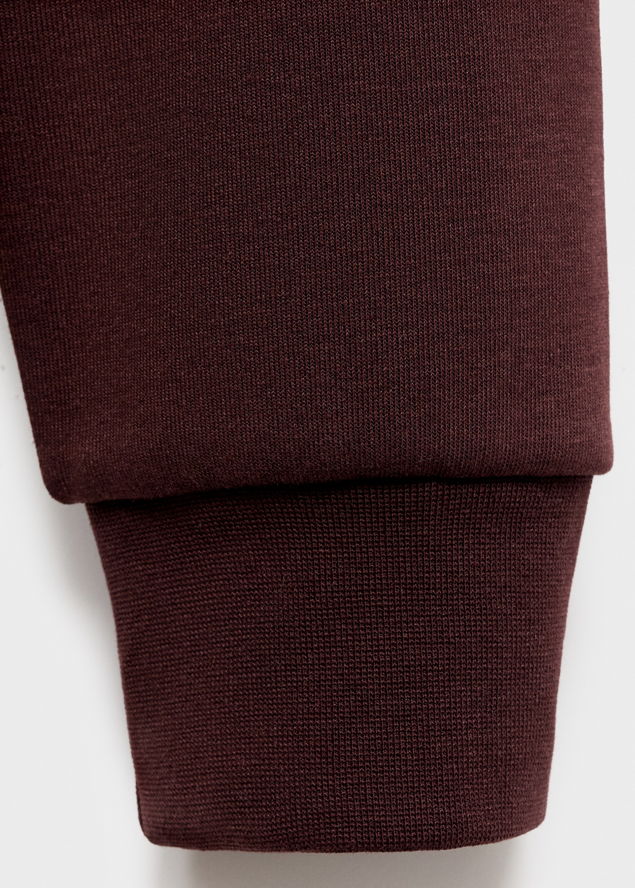 Regular-fit hoodie - Details of the article 8, Wine. Ref: 17056742-00.