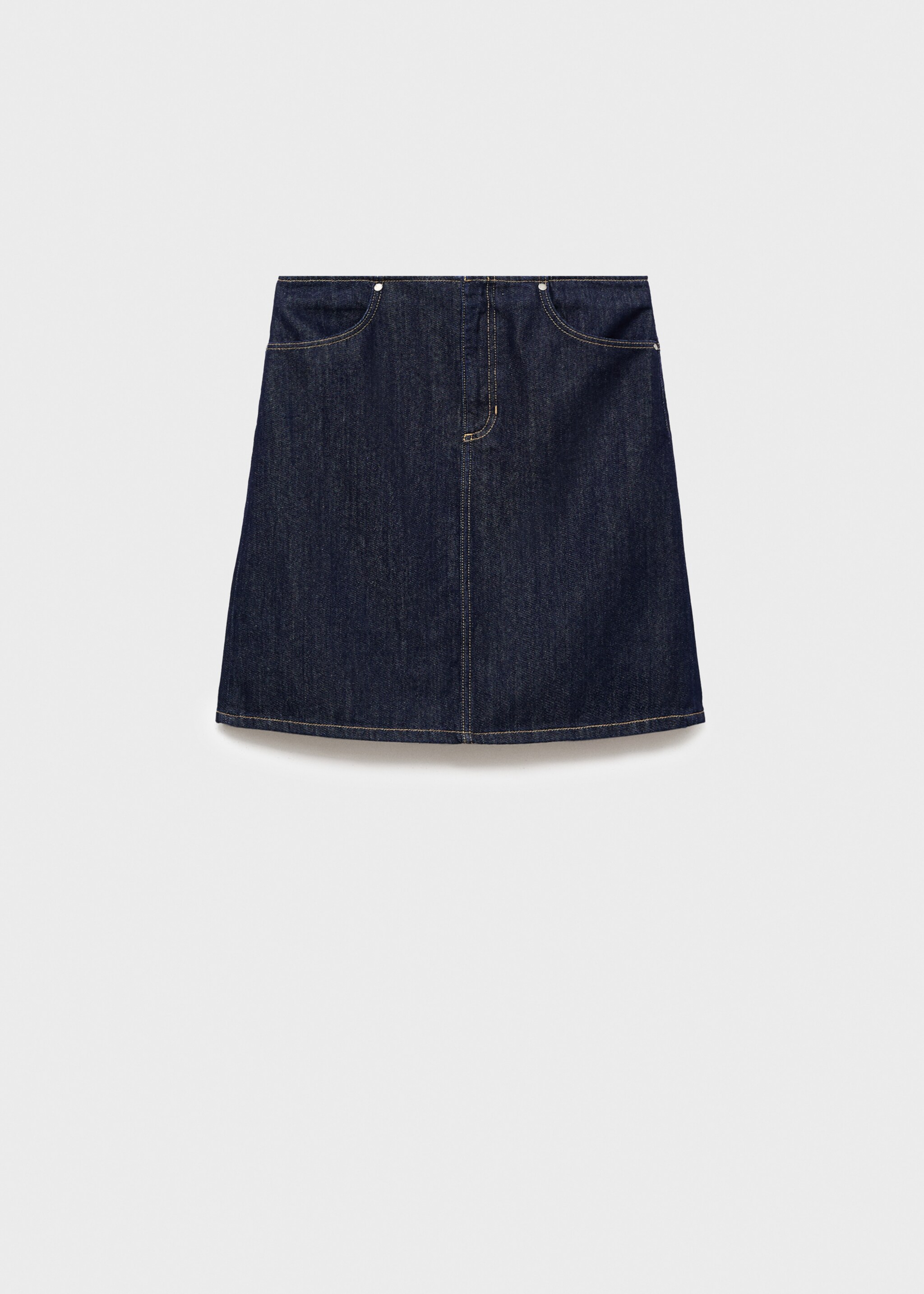 Midi denim skirt - Article without model, Open Blue. Ref: 17056744-00.