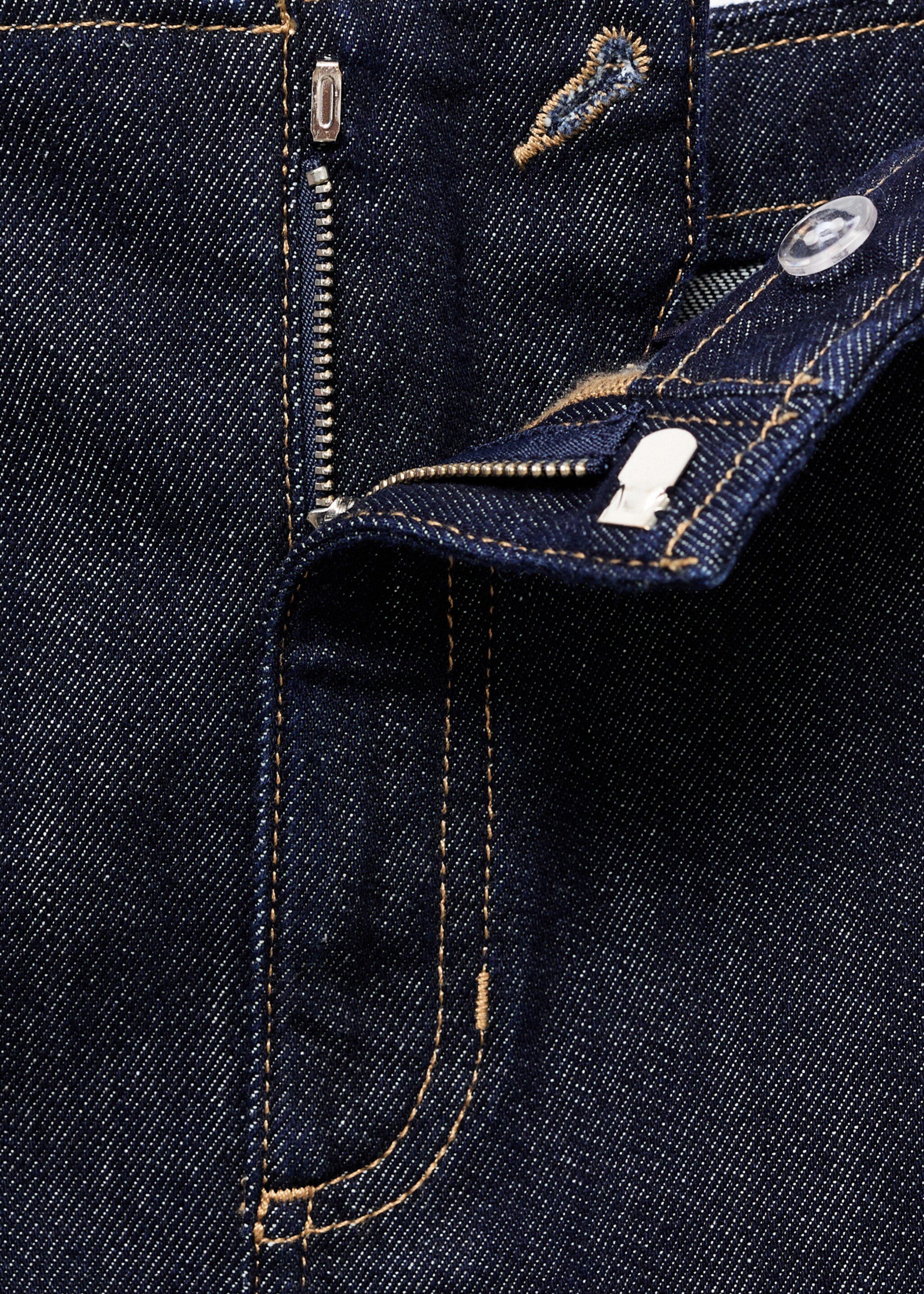 Midi denim skirt - Details of the article 0, Open Blue. Ref: 17056744-00.