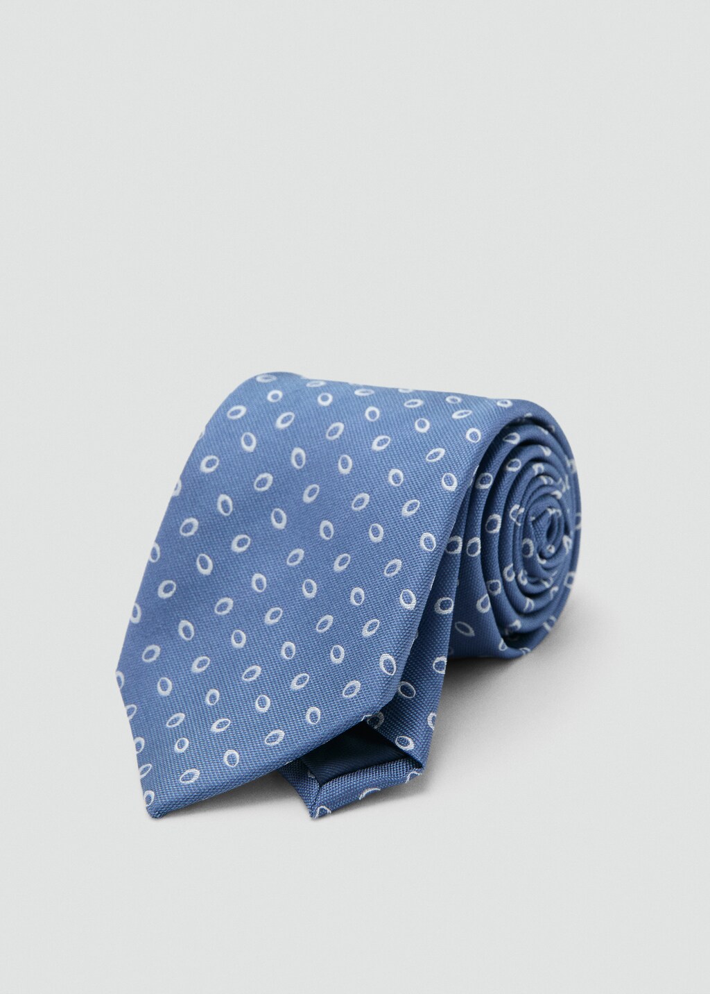 Printed silk tie