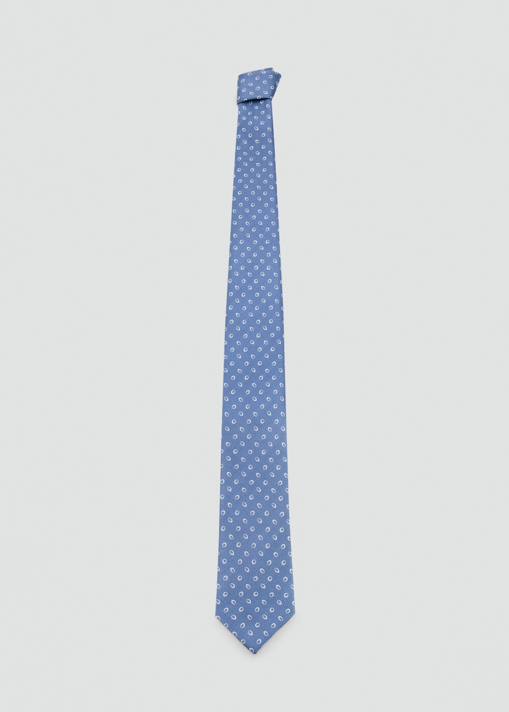 Printed silk tie
