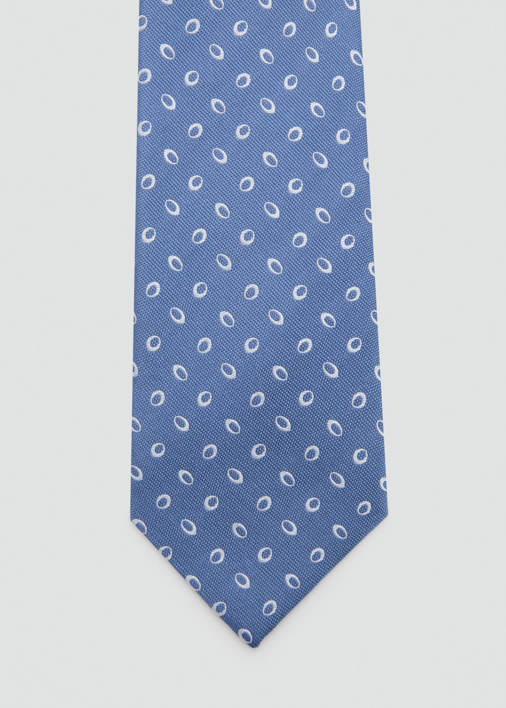 Printed silk tie