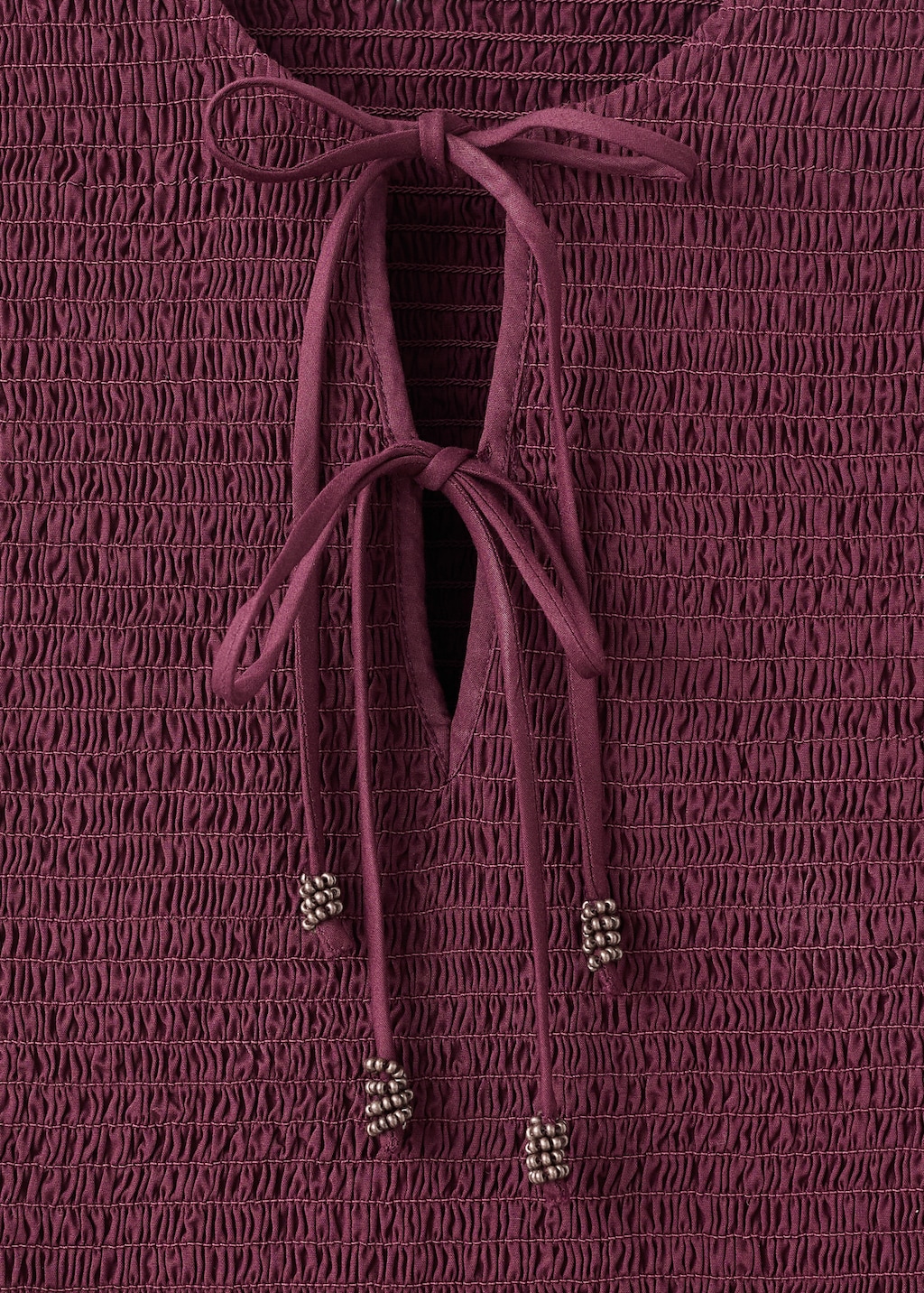 Blouse with gathered bows