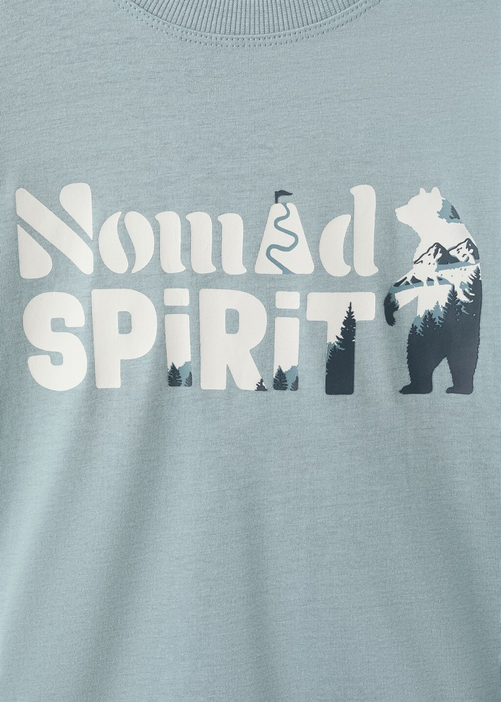 Printed cotton-blend T-shirt