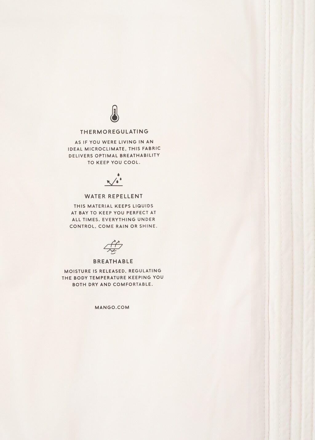 Mango Long padded anorak with hood