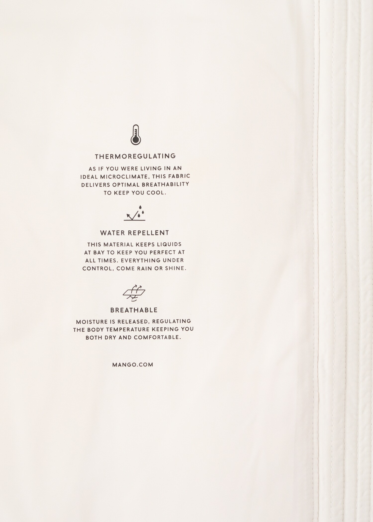 Long padded anorak with hood - Details of the article 0