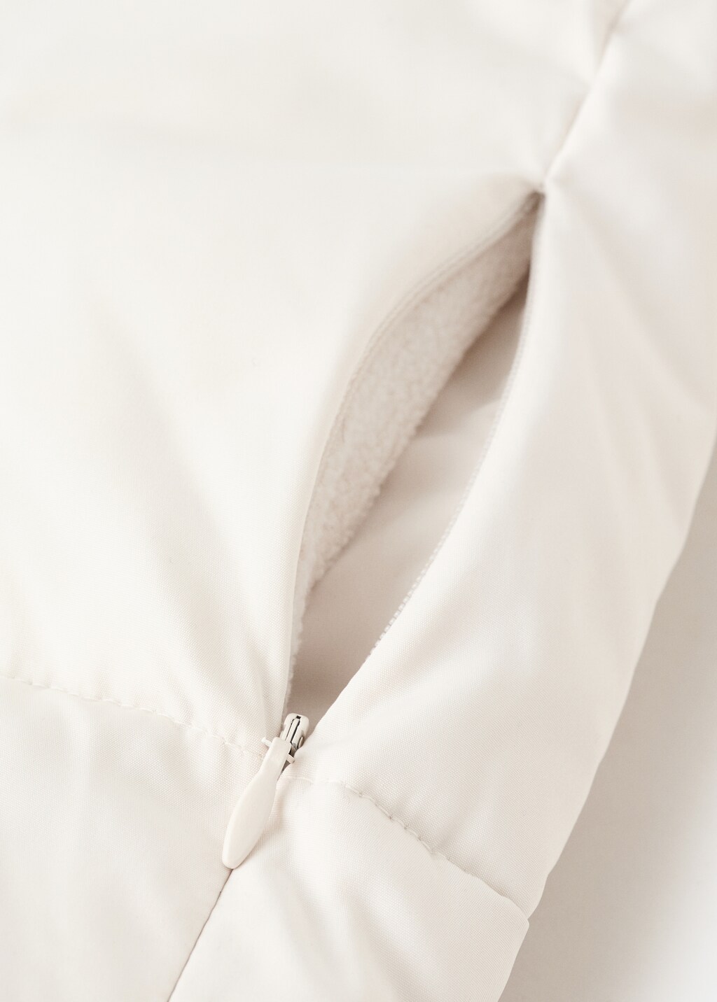 Mango Long padded anorak with hood