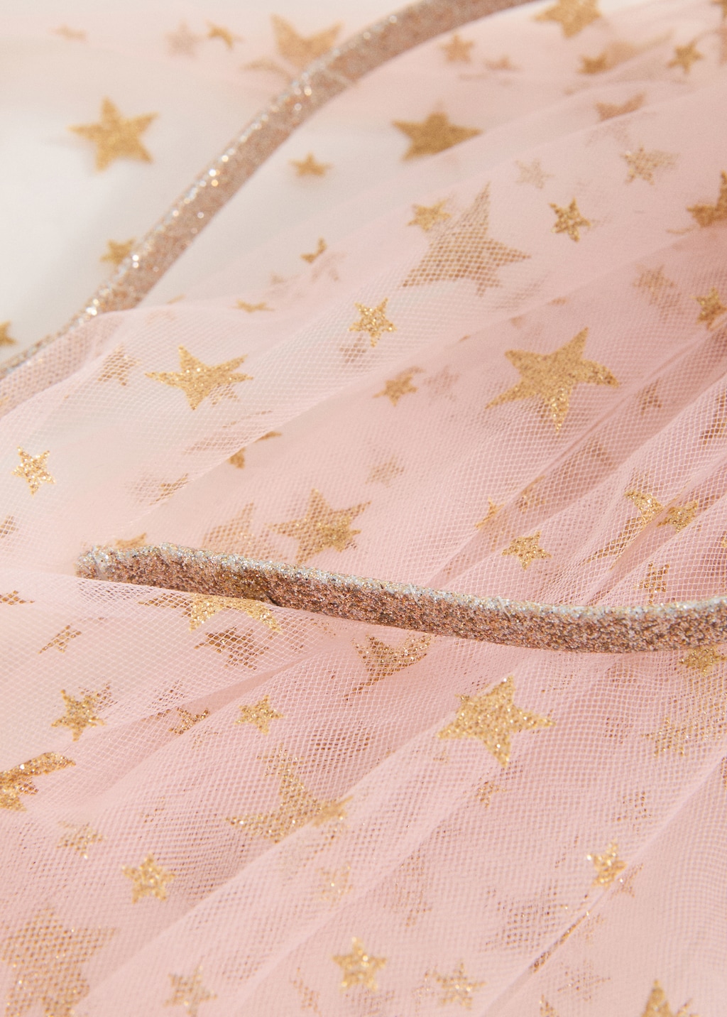 Tulle headband with glitter star