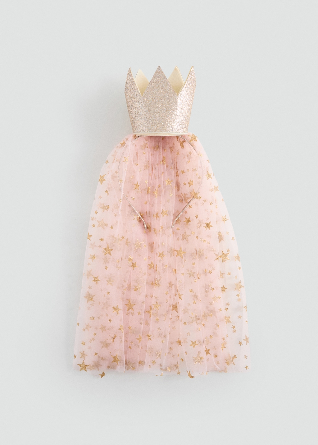 Tulle headband with glitter star