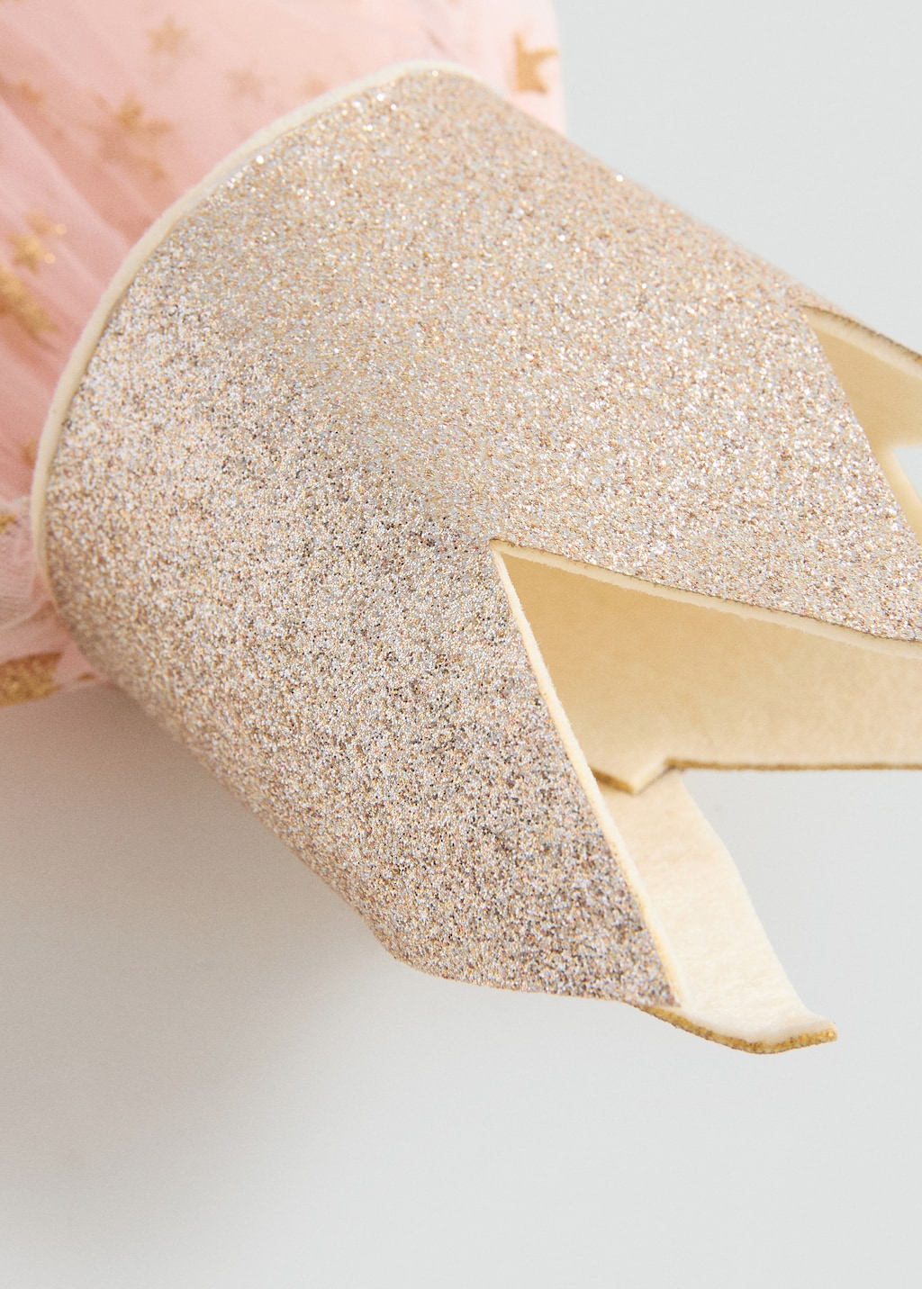 Tulle headband with glitter star