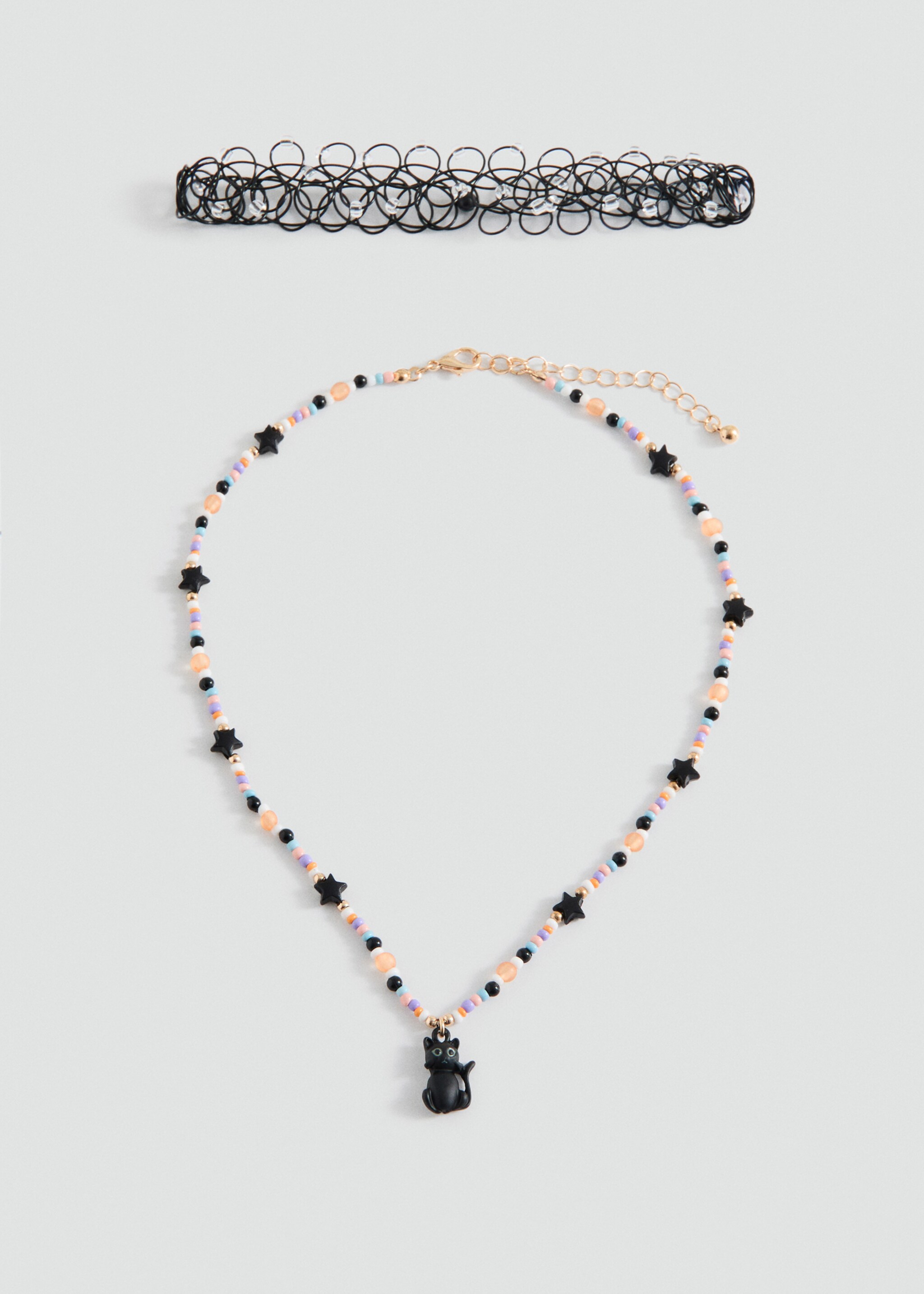 Kitten necklace - Article without model, Black. Ref: 17057135-00.