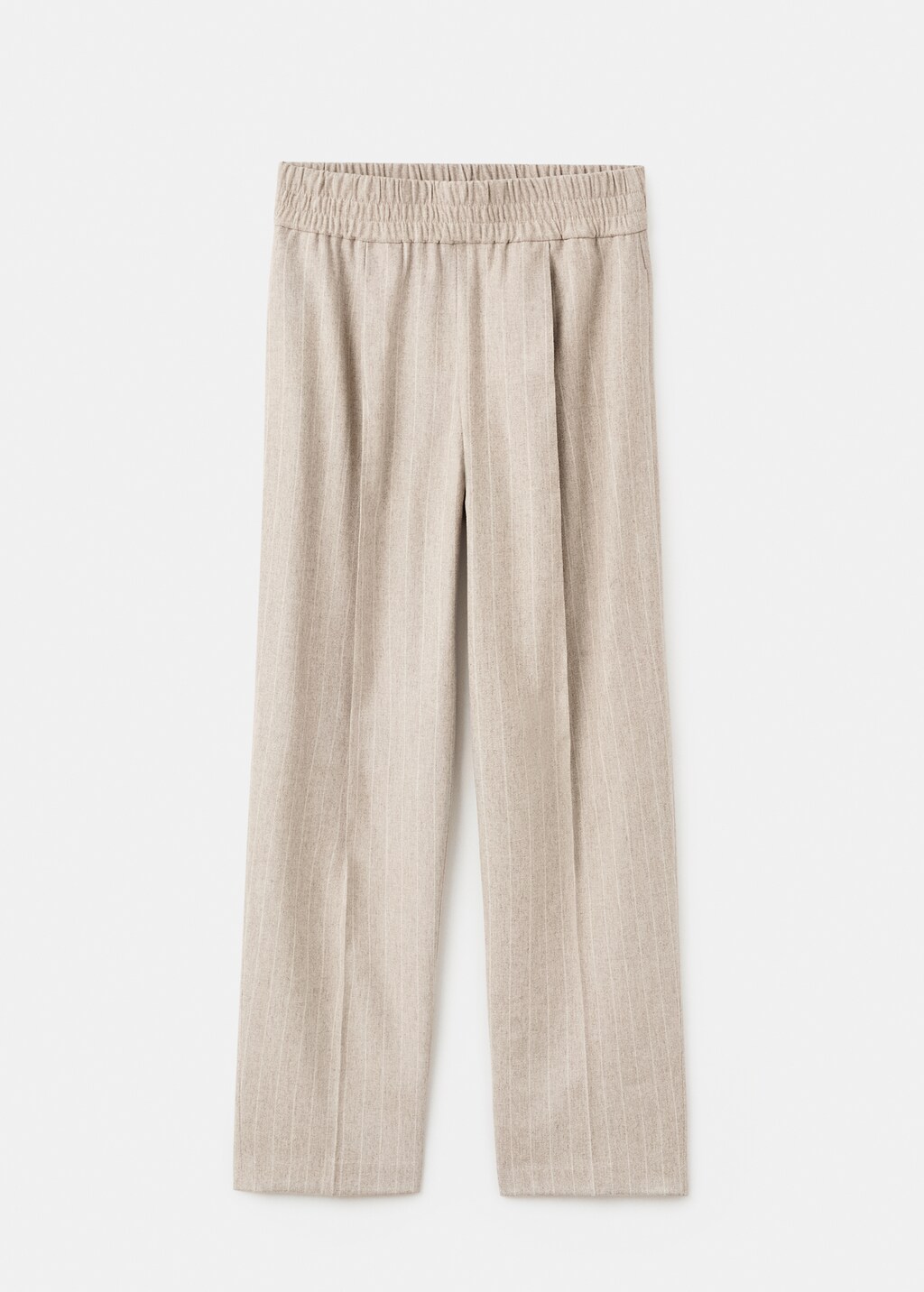 Pinstripe wool suit pants - image 5