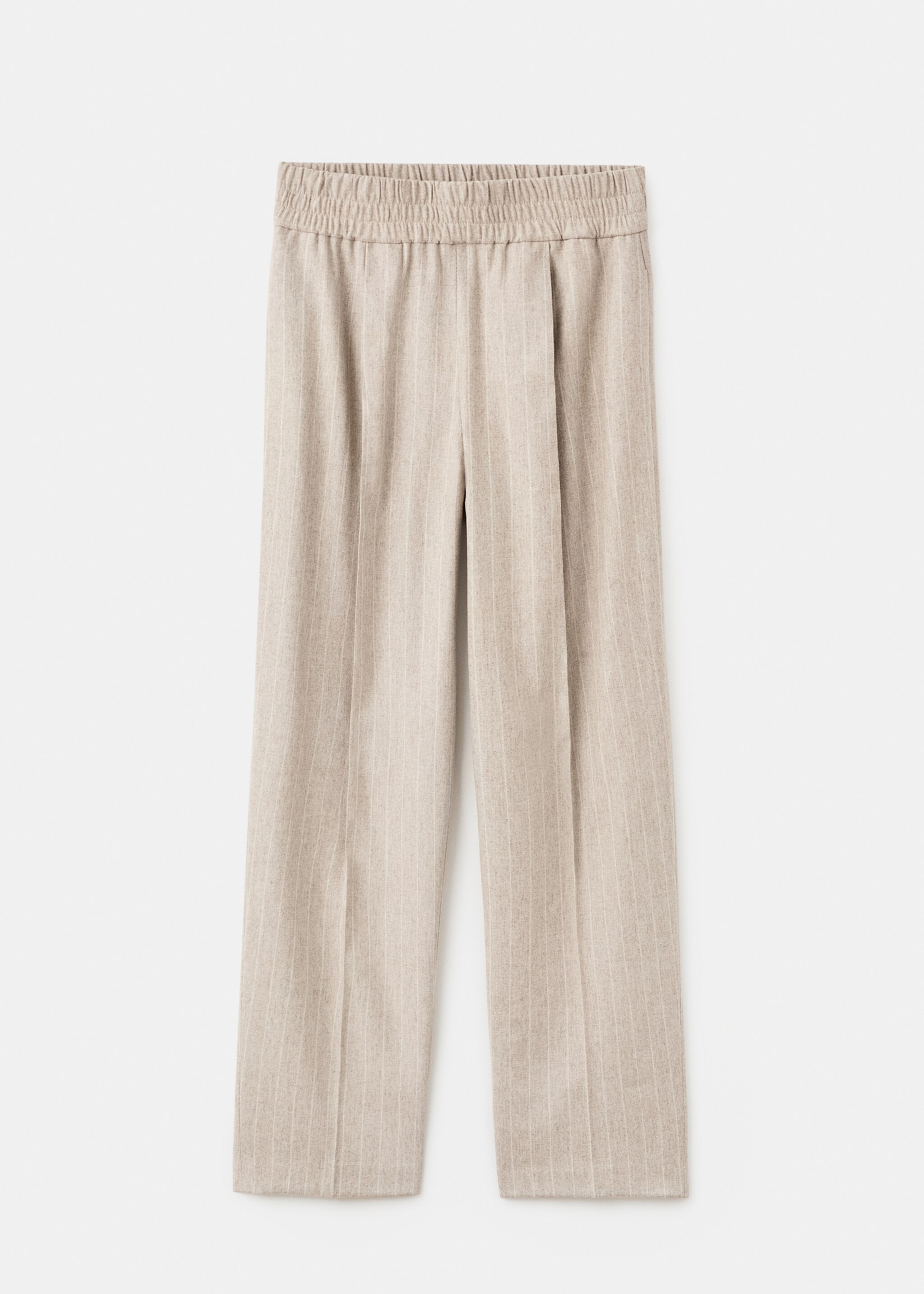 Pinstripe wool suit trousers - Article without model, Grey. Ref: 17057140-00.