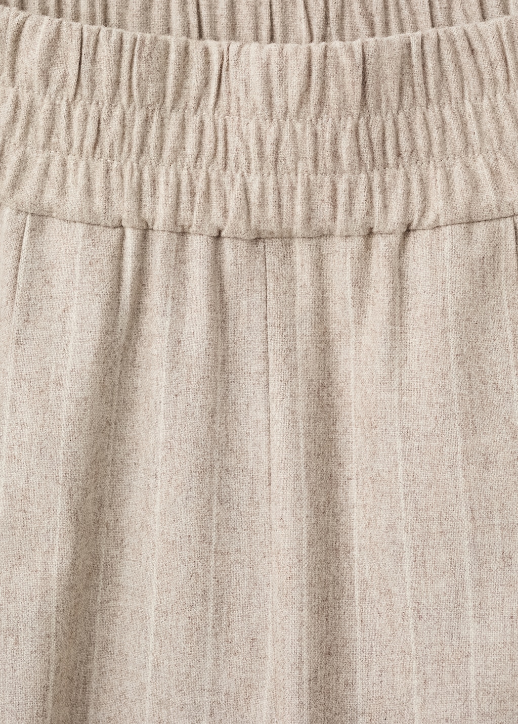 Pinstripe wool suit pants