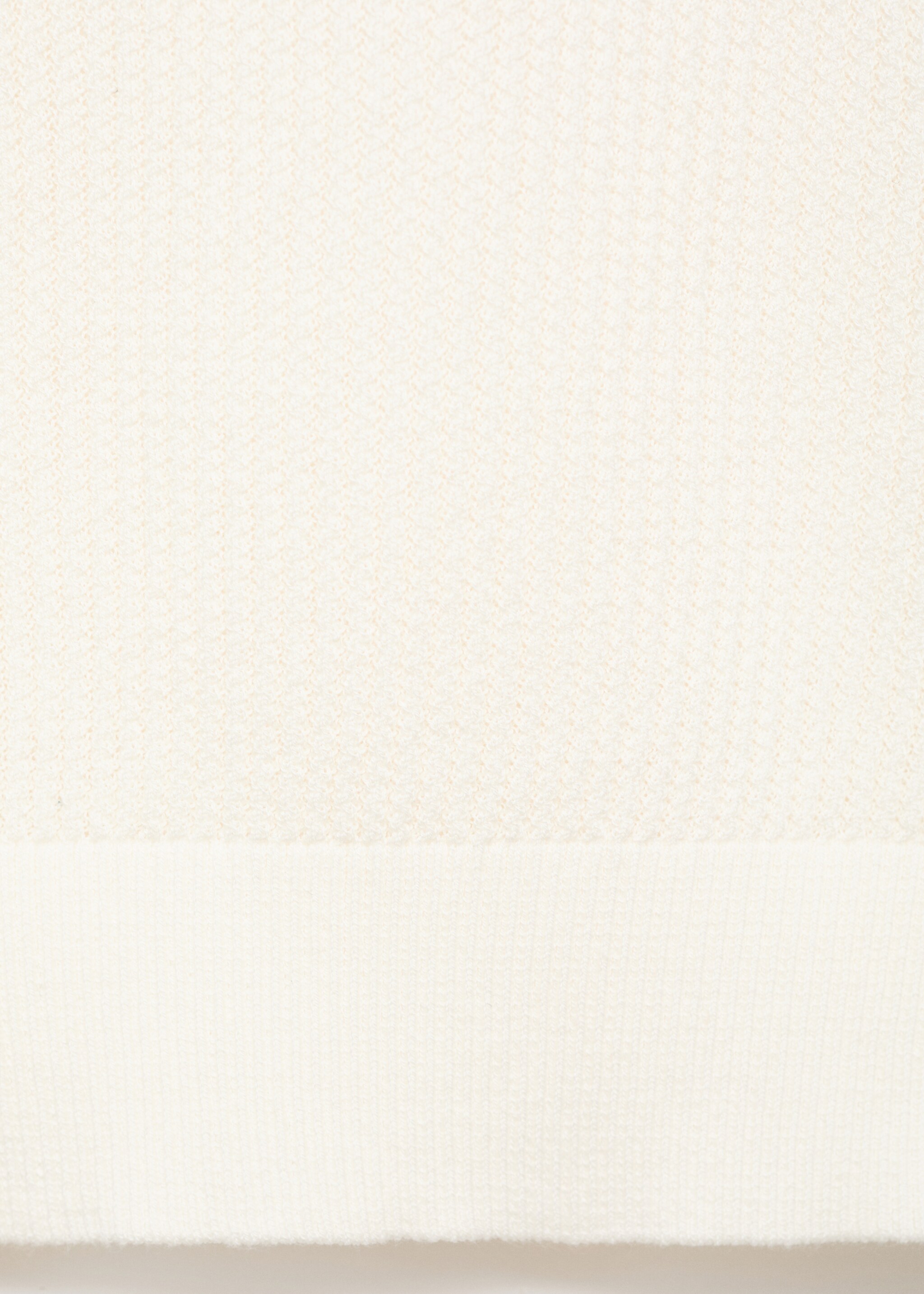 Camiseta punto canalé - Detalle del artículo 0, Blanco roto. Ref: 17057762-00.