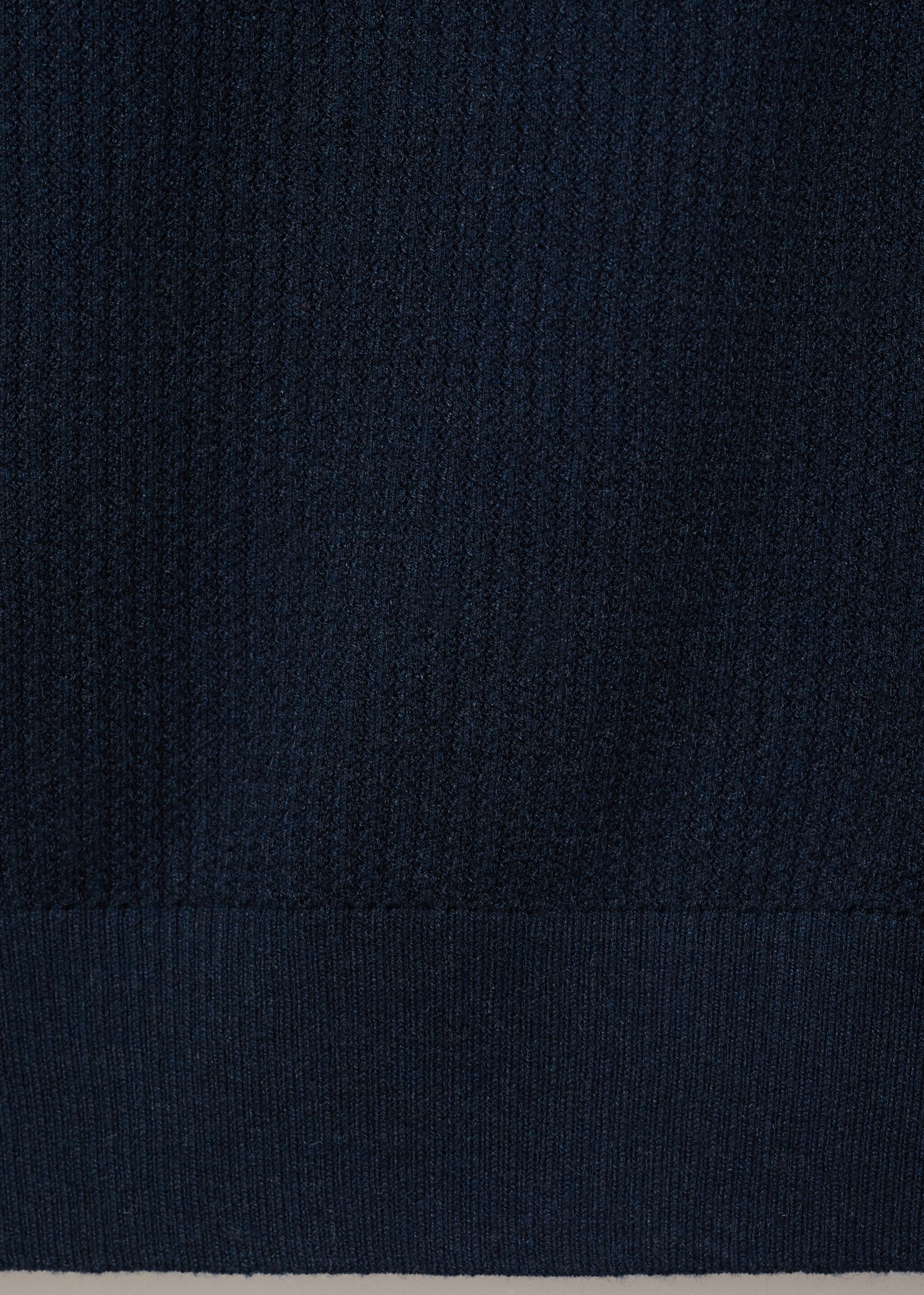 Camiseta punto canalé - Detalle del artículo 0, Azul marino. Ref: 17057762-00.