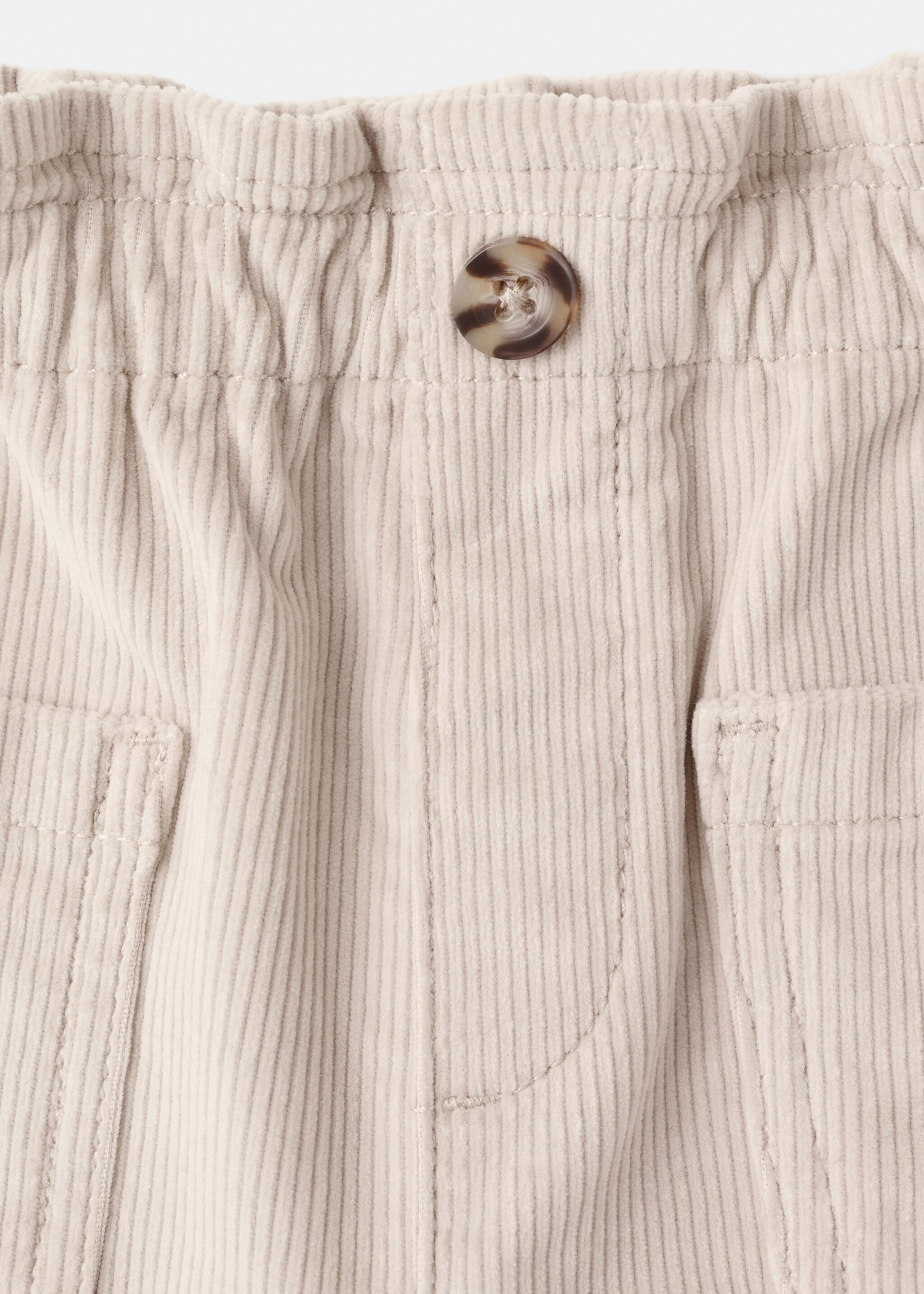 Pantalons pana - Detall de l'article 8, Beige. Ref: 17057764-00.