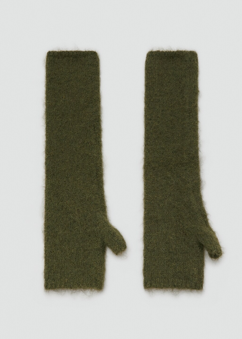 Long knitted mittens - image 4