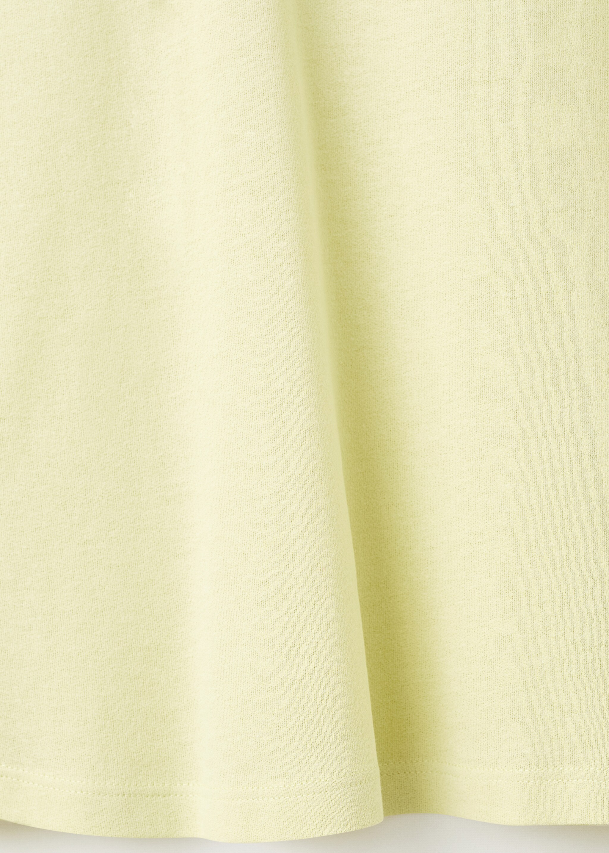 Relaxed-fit cotton-linen t-shirt - Details of the article 0, Neon Yellow. Ref: 17057767-00.