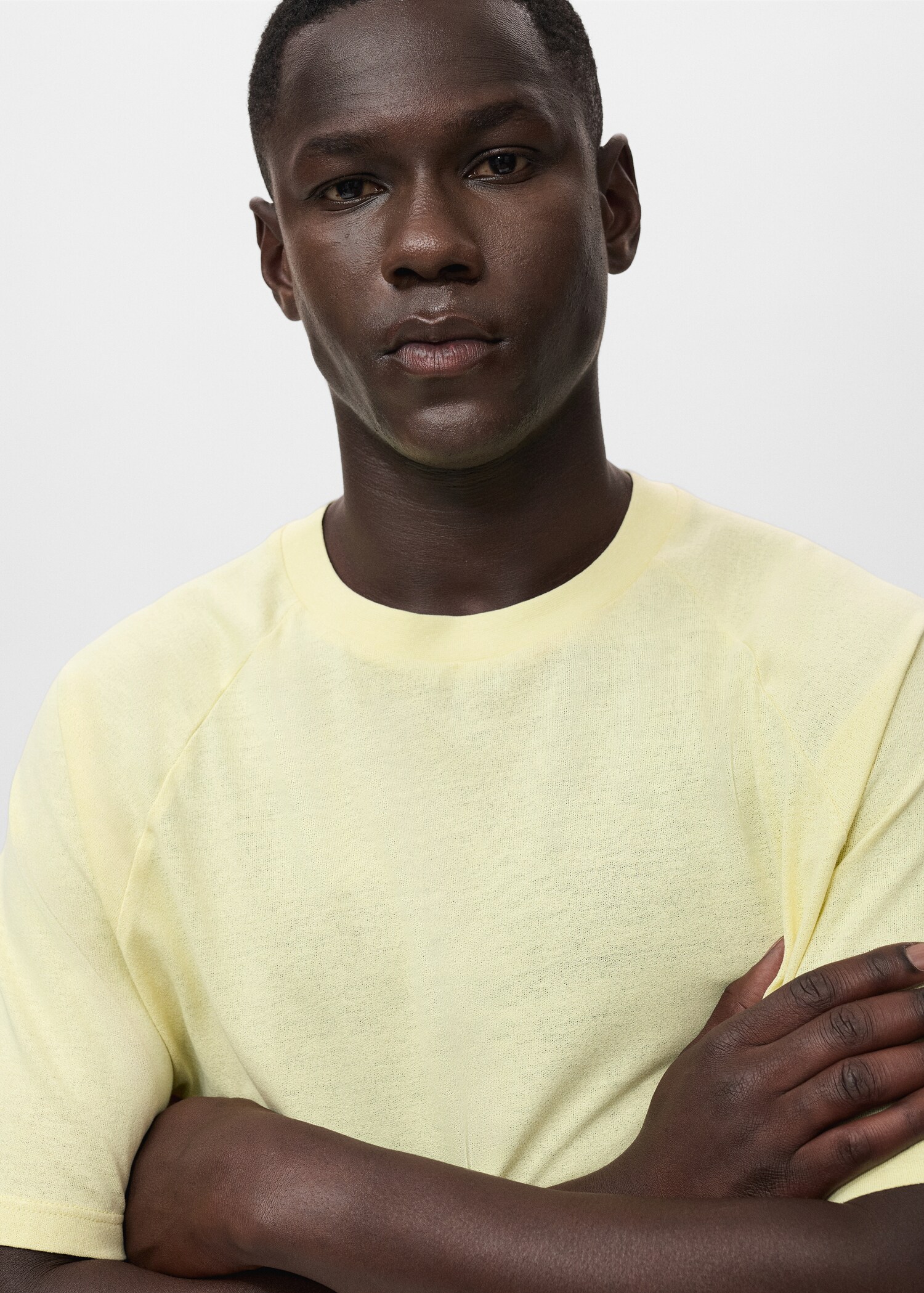 Relaxed-fit cotton-linen t-shirt - Details of the article 1