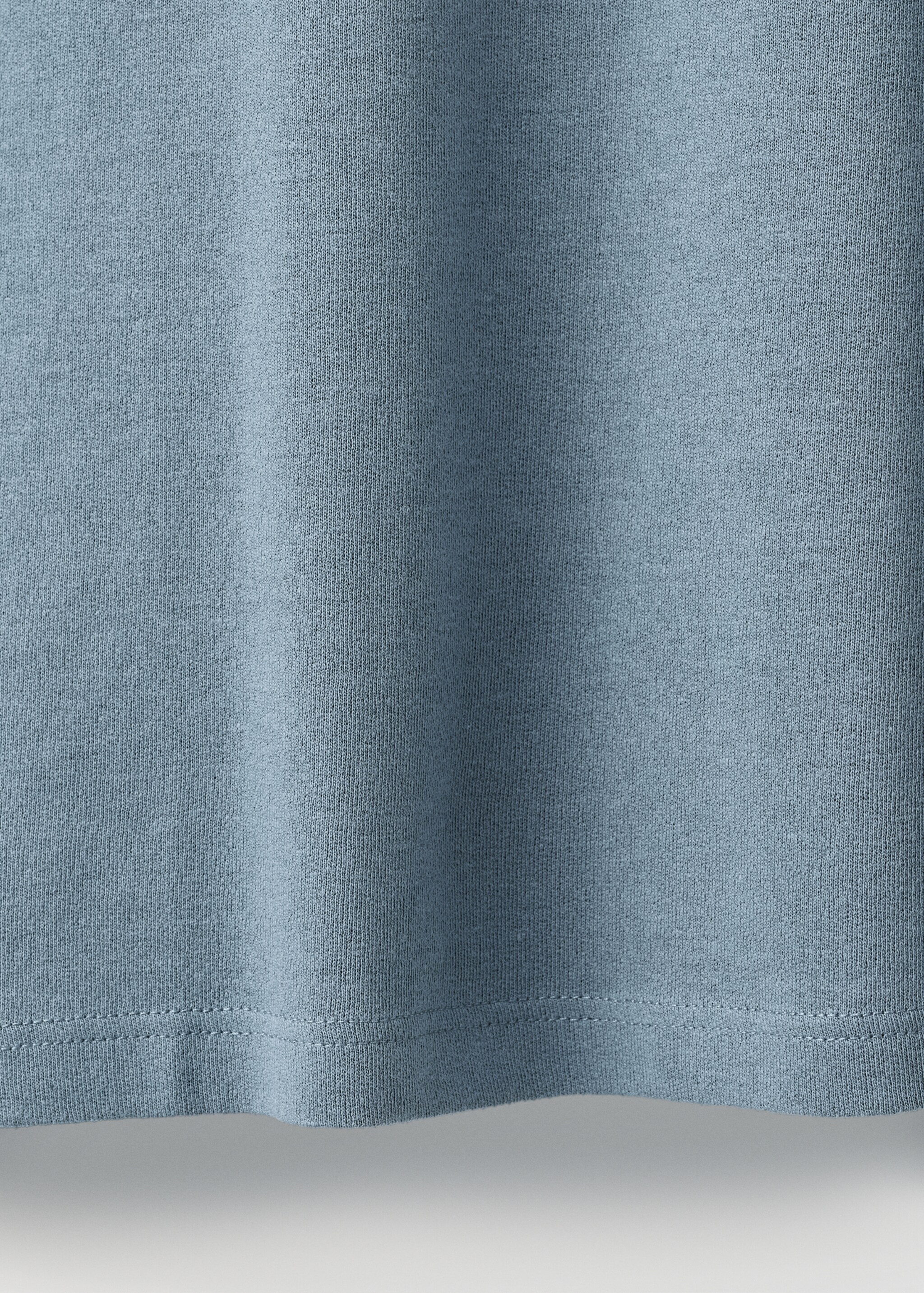 Relaxed-fit cotton-linen t-shirt - Details of the article 0, Indigo Blue. Ref: 17057767-00.