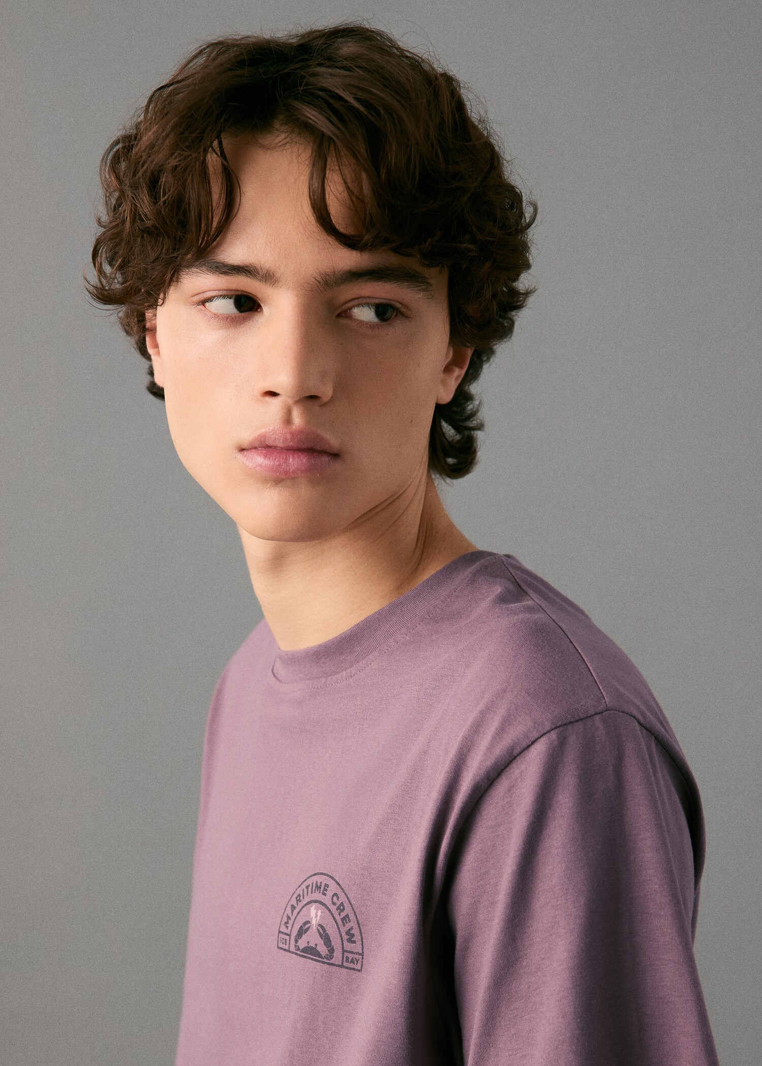 Printed cotton-blend t-shirt - Details of the article 1