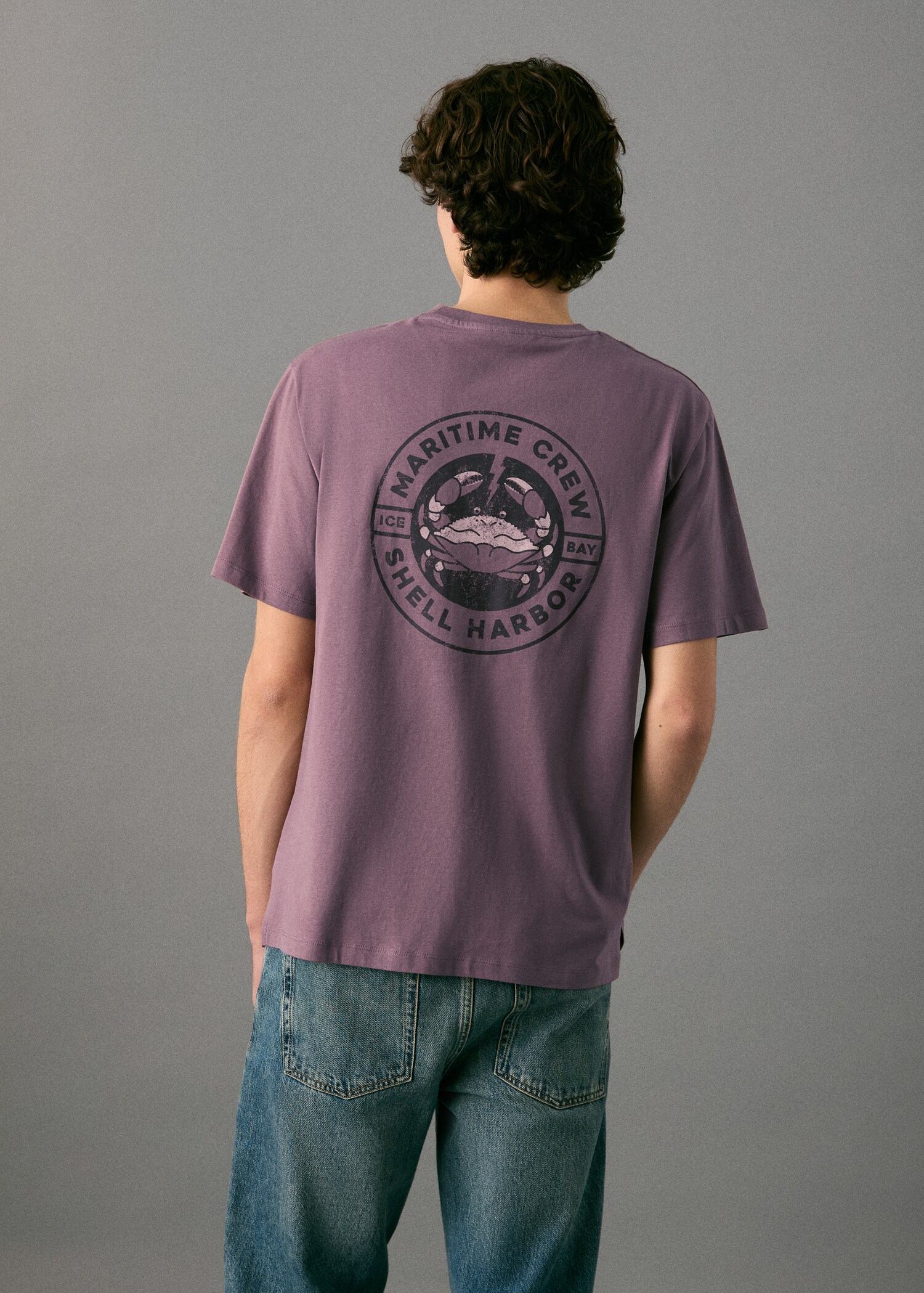 Printed cotton-blend t-shirt - Reverse of the article