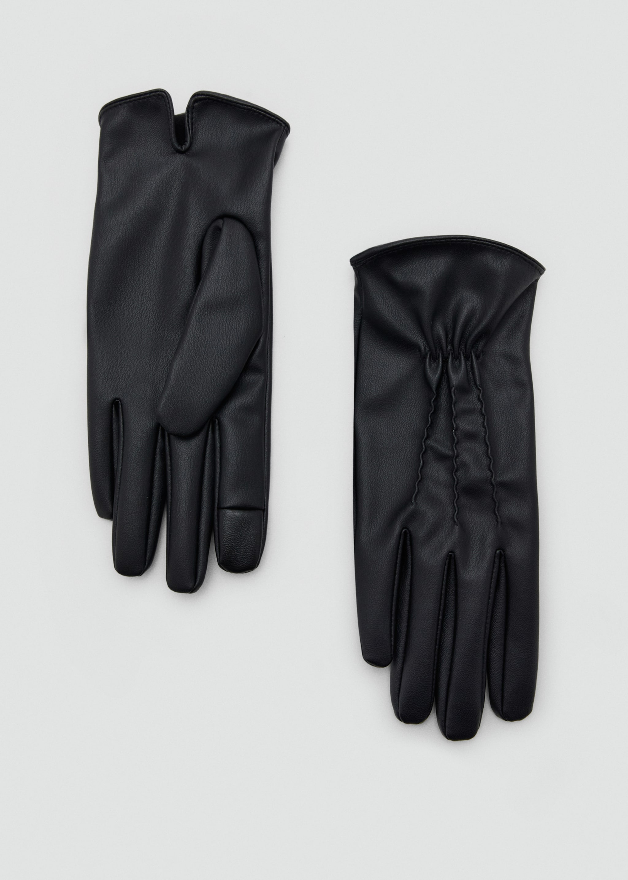 Combined hair gloves - Article without model, Black. Ref: 17057769-00.