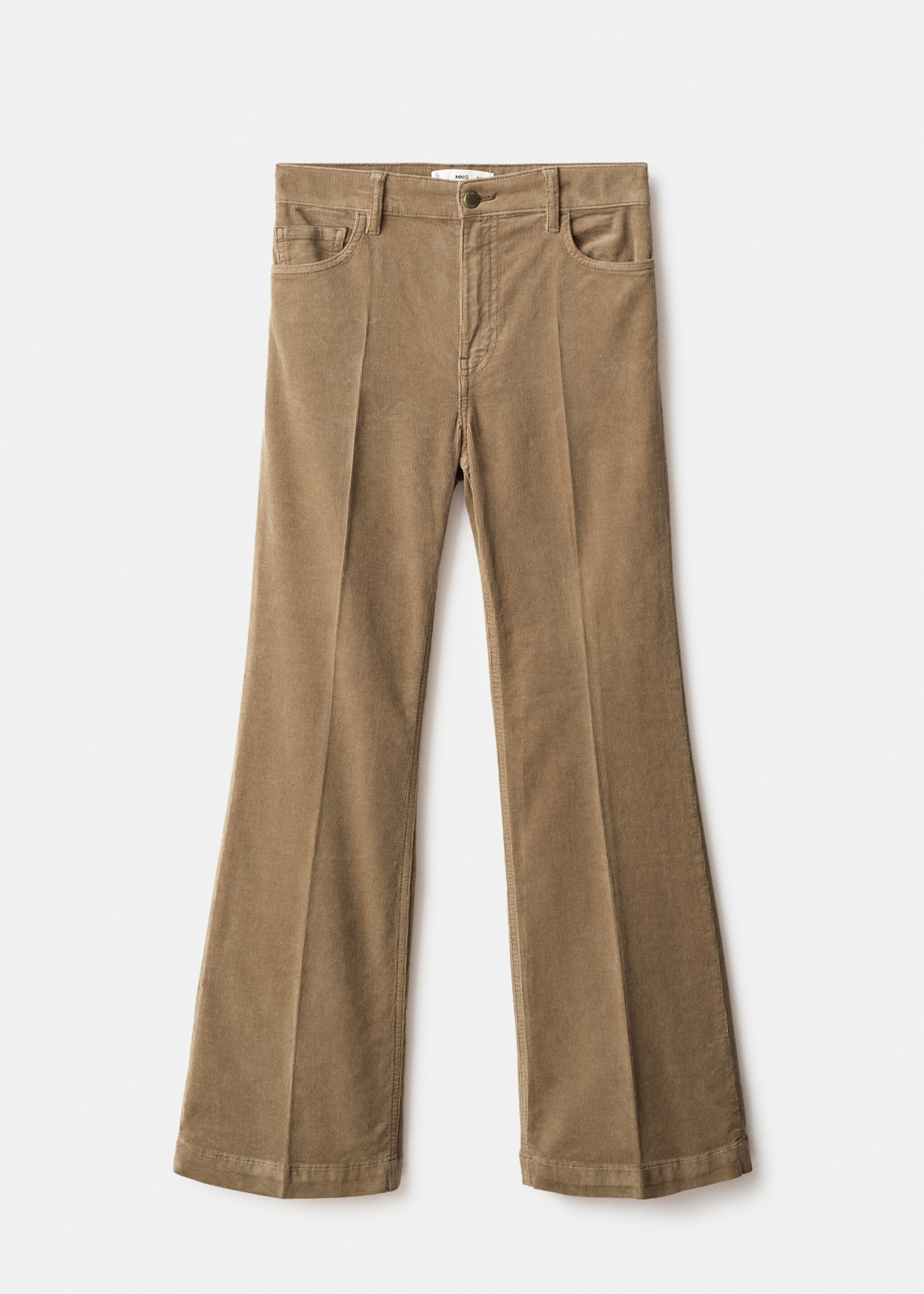 Flared-Jeans aus Cord - Artikel ohne Model, Mittelbraun. Ref: 17057771-00.
