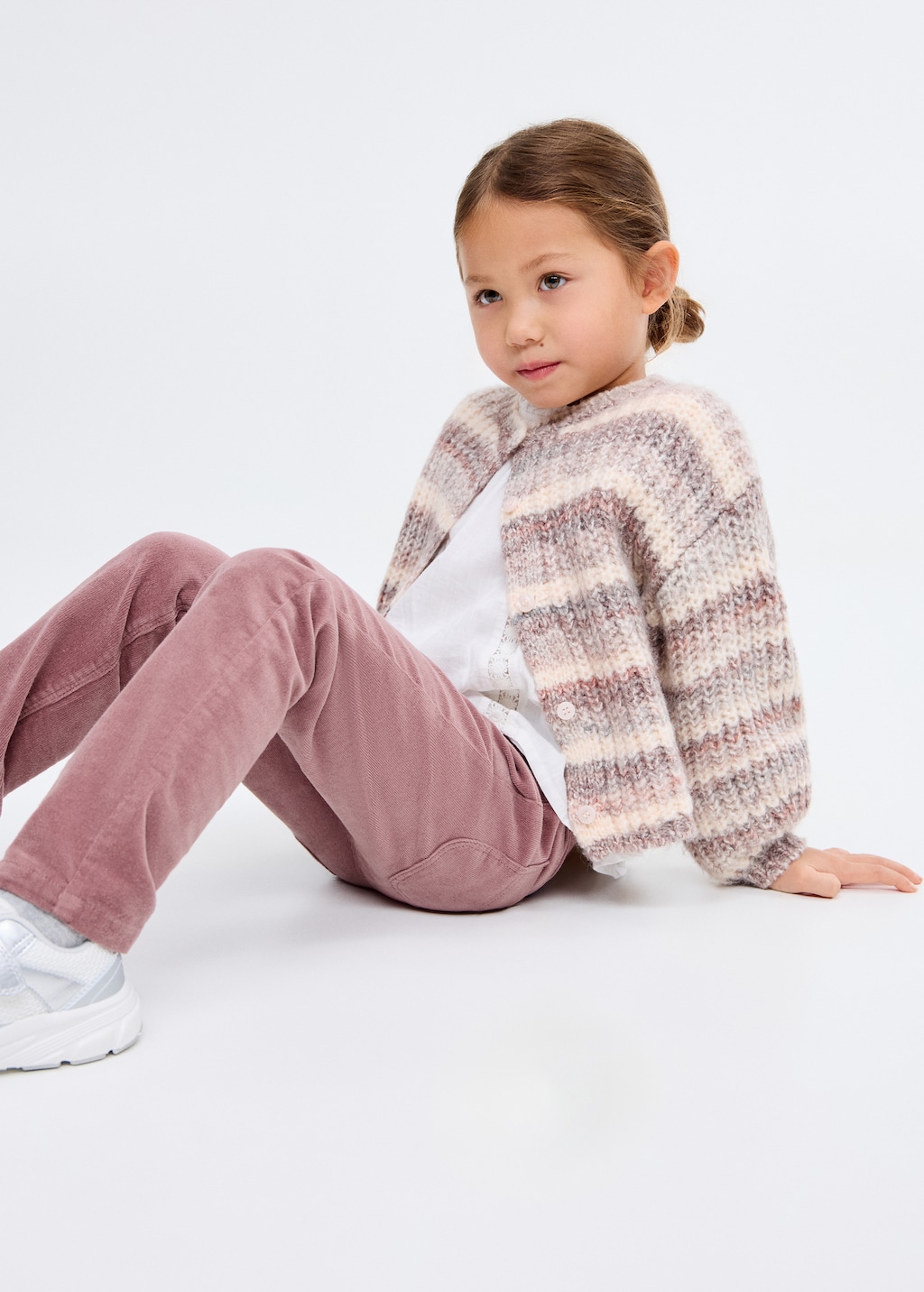 Corduroy straight pants