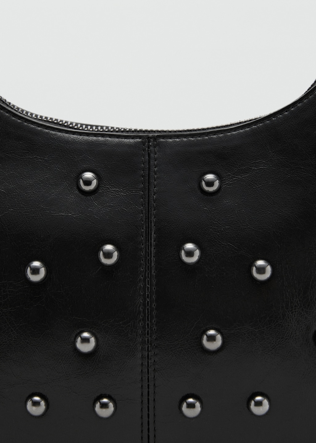 Studded clutch bag