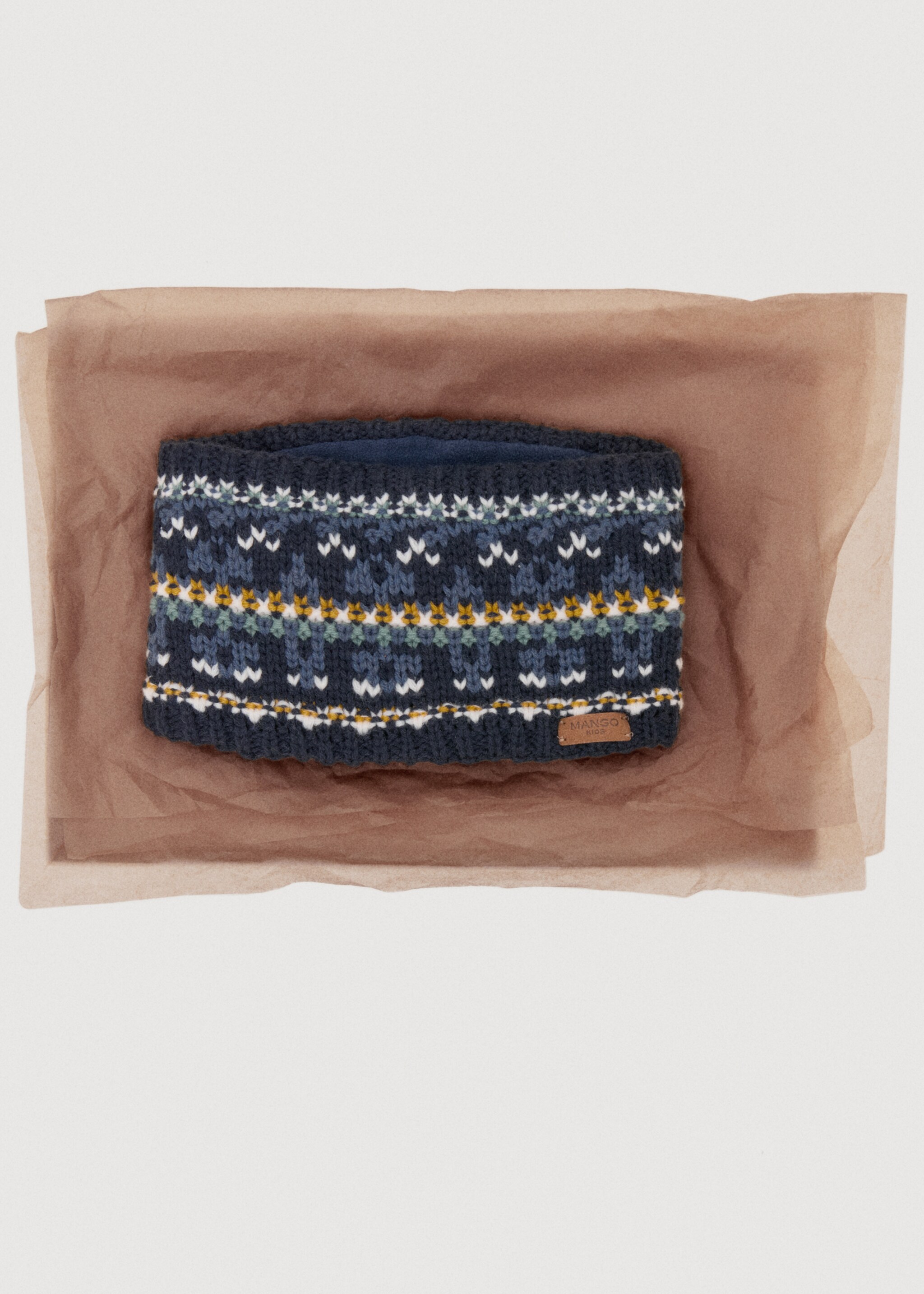 Strickschal - Detail des Artikels 7, Marineblau. Ref: 17057775-00.