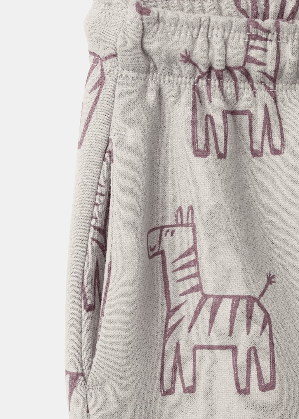 Printed cotton joggers