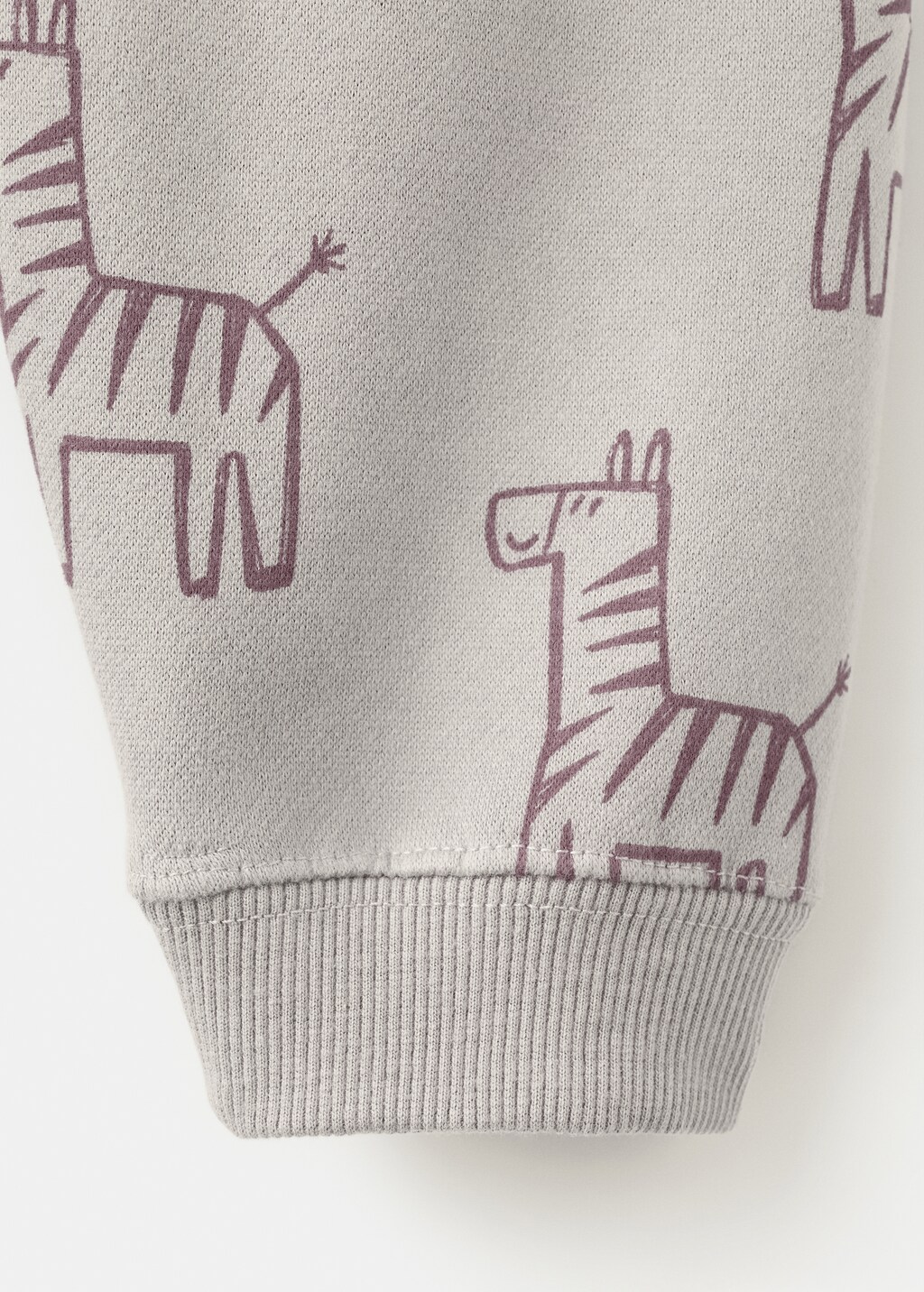 Printed cotton joggers