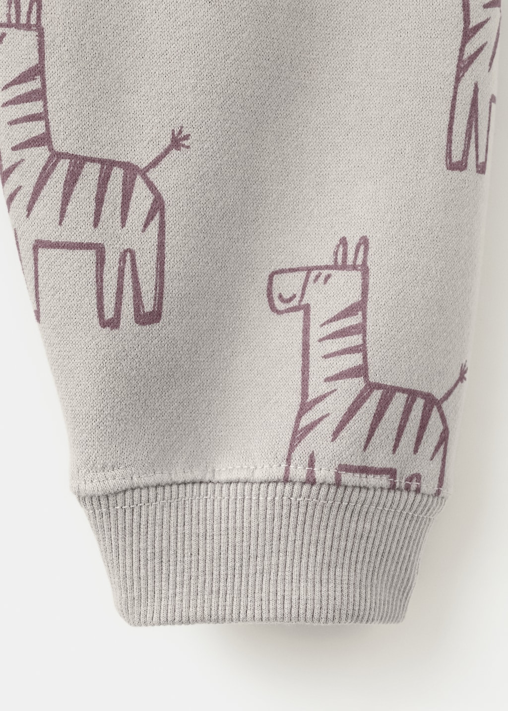 Printed cotton joggers