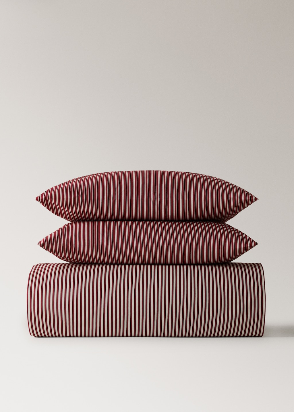 200-thread count percale cotton reversible striped duvet cover for 90cm bed