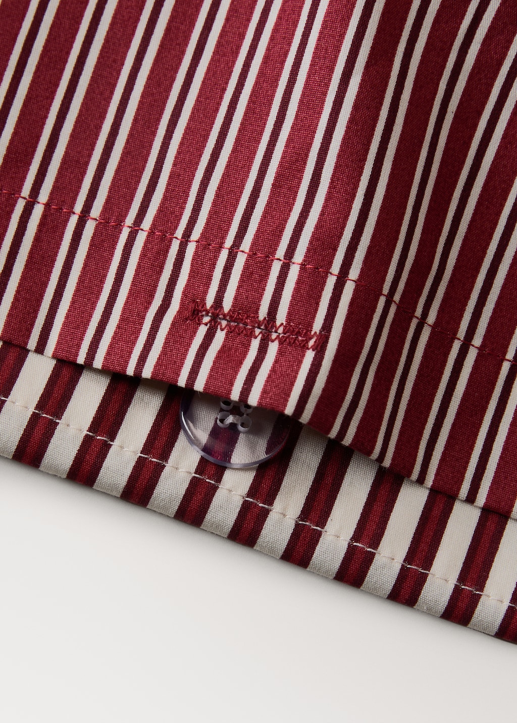 200-thread count percale cotton reversible striped duvet cover for 90cm bed